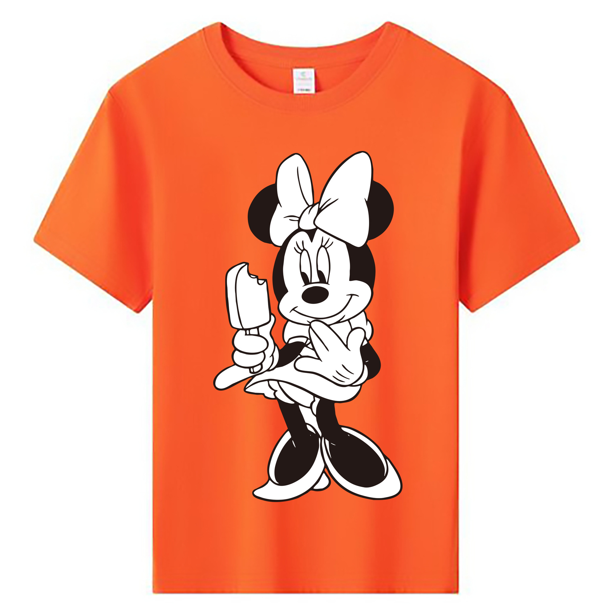 ミッキーマウス Mickey Mouse 綿100％キッズTシャツ（フロントプリント）