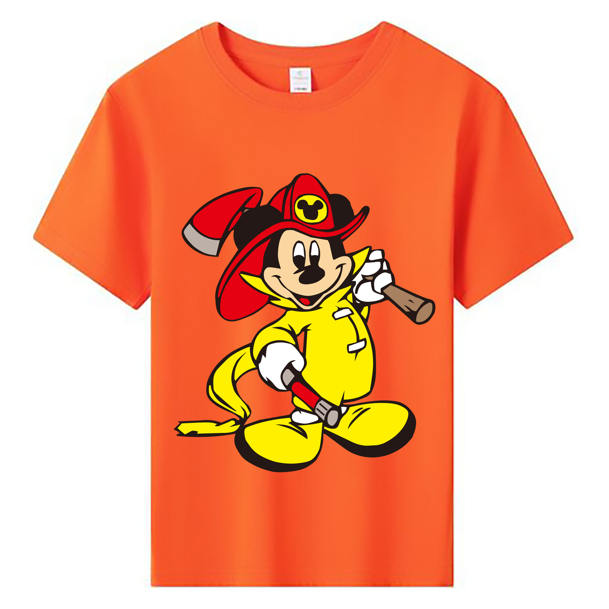 ミッキーマウス Mickey Mouse 綿100％キッズTシャツ（フロントプリント）