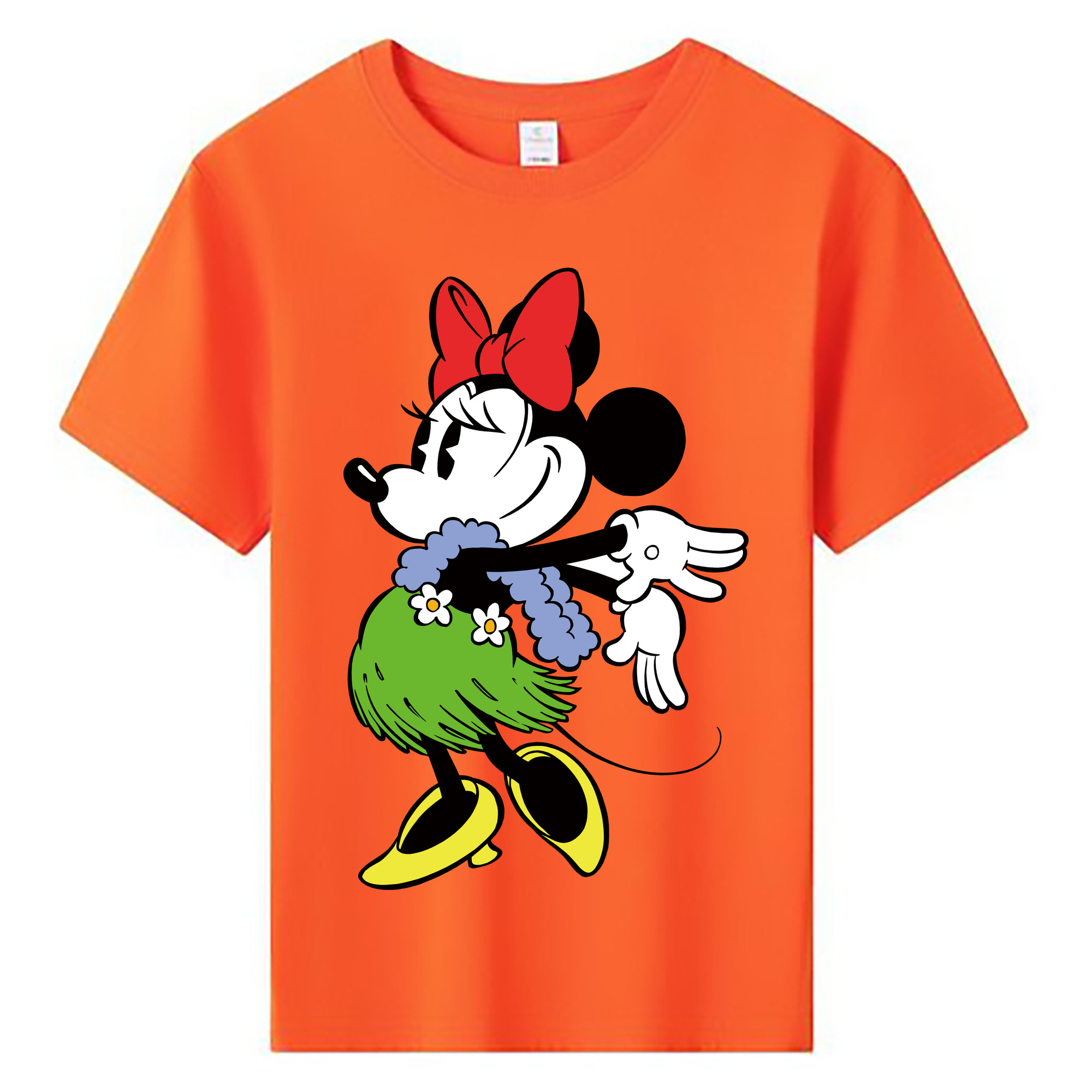 ミッキーマウス Mickey Mouse 綿100％キッズTシャツ（フロントプリント）