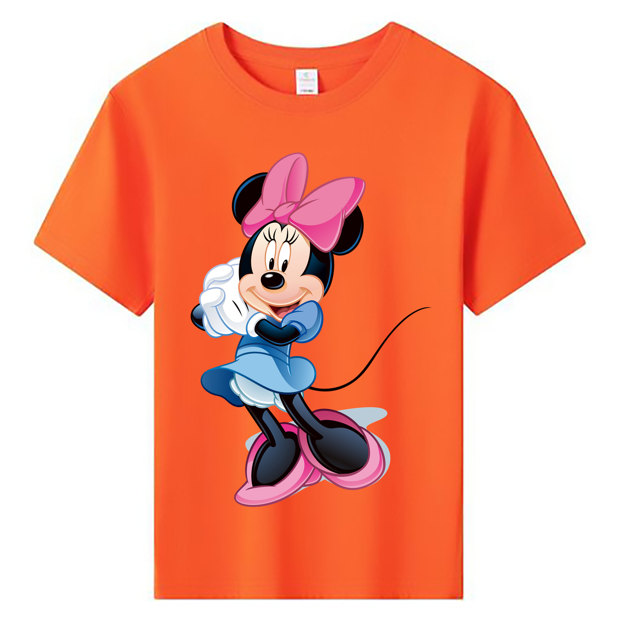 ミッキーマウス Mickey Mouse 綿100％キッズTシャツ（フロントプリント）