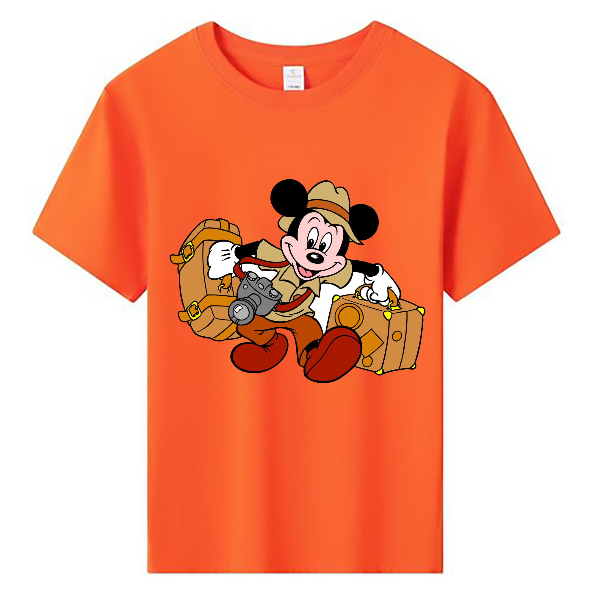 ミッキーマウス Mickey Mouse 綿100％キッズTシャツ（フロントプリント）