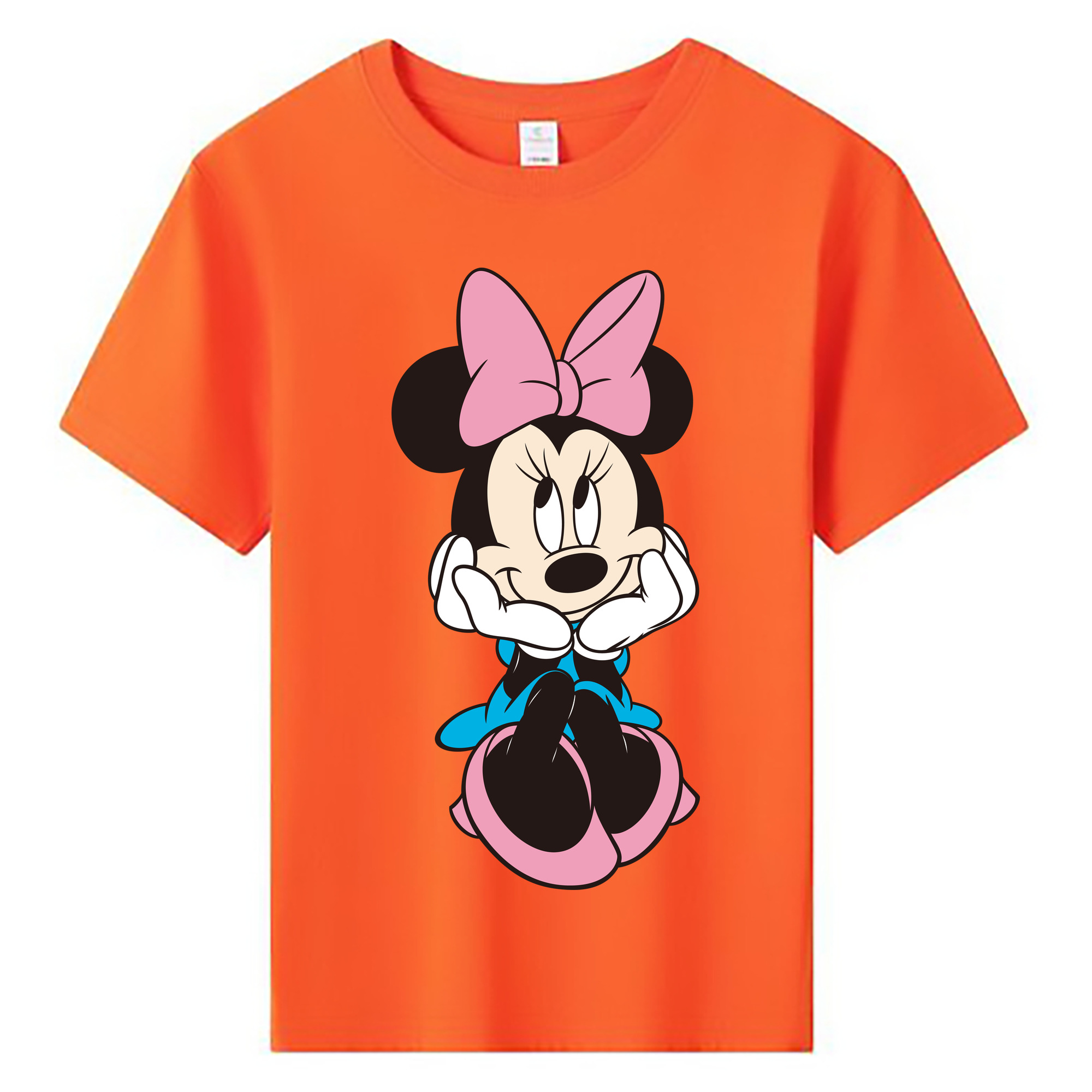 ミッキーマウス Mickey Mouse 綿100％キッズTシャツ（フロントプリント）