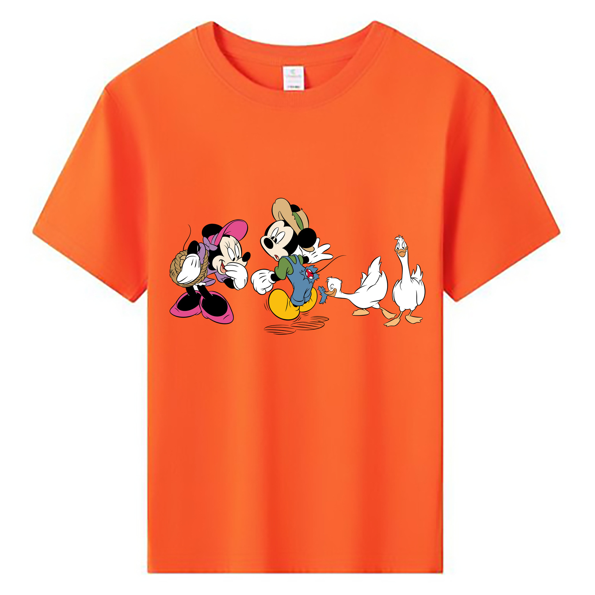 ミッキーマウス Mickey Mouse 綿100％キッズTシャツ（フロントプリント）