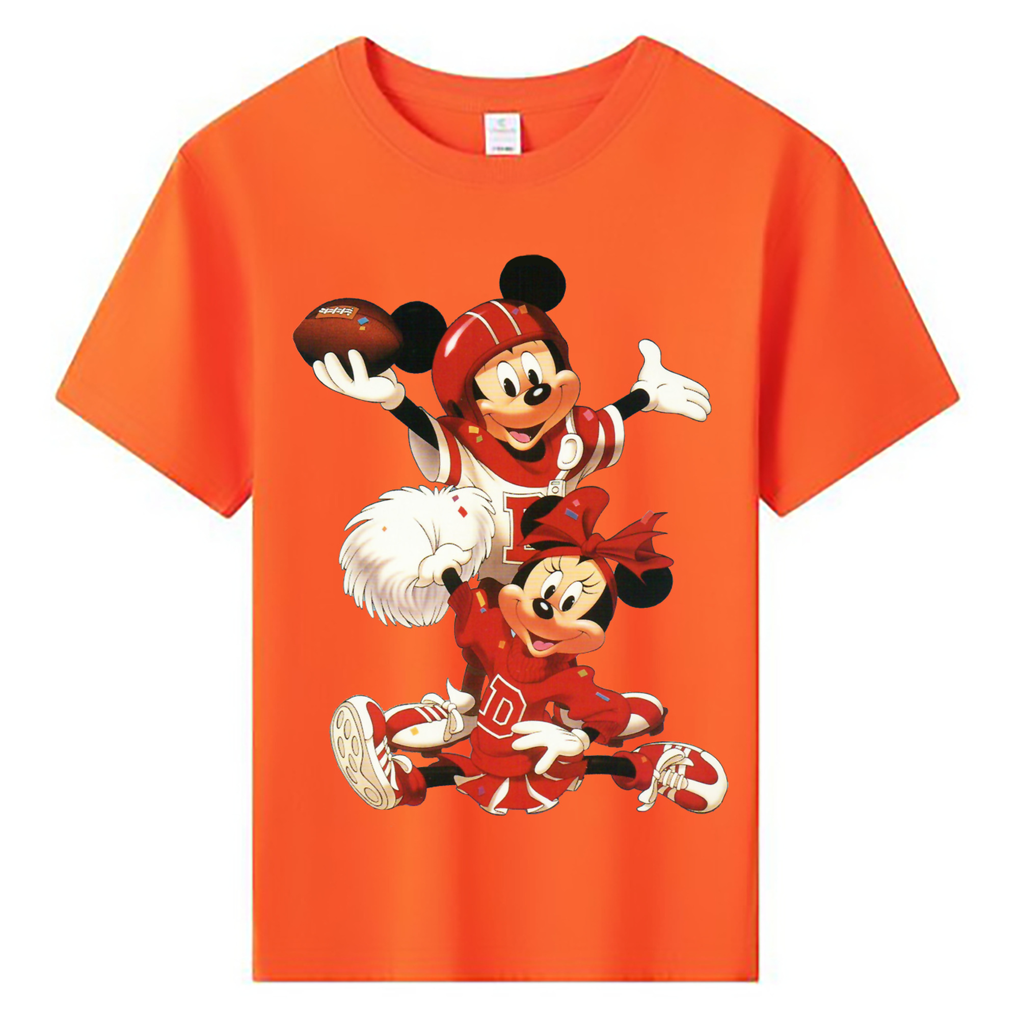 ミッキーマウス Mickey Mouse 綿100％キッズTシャツ（フロントプリント）