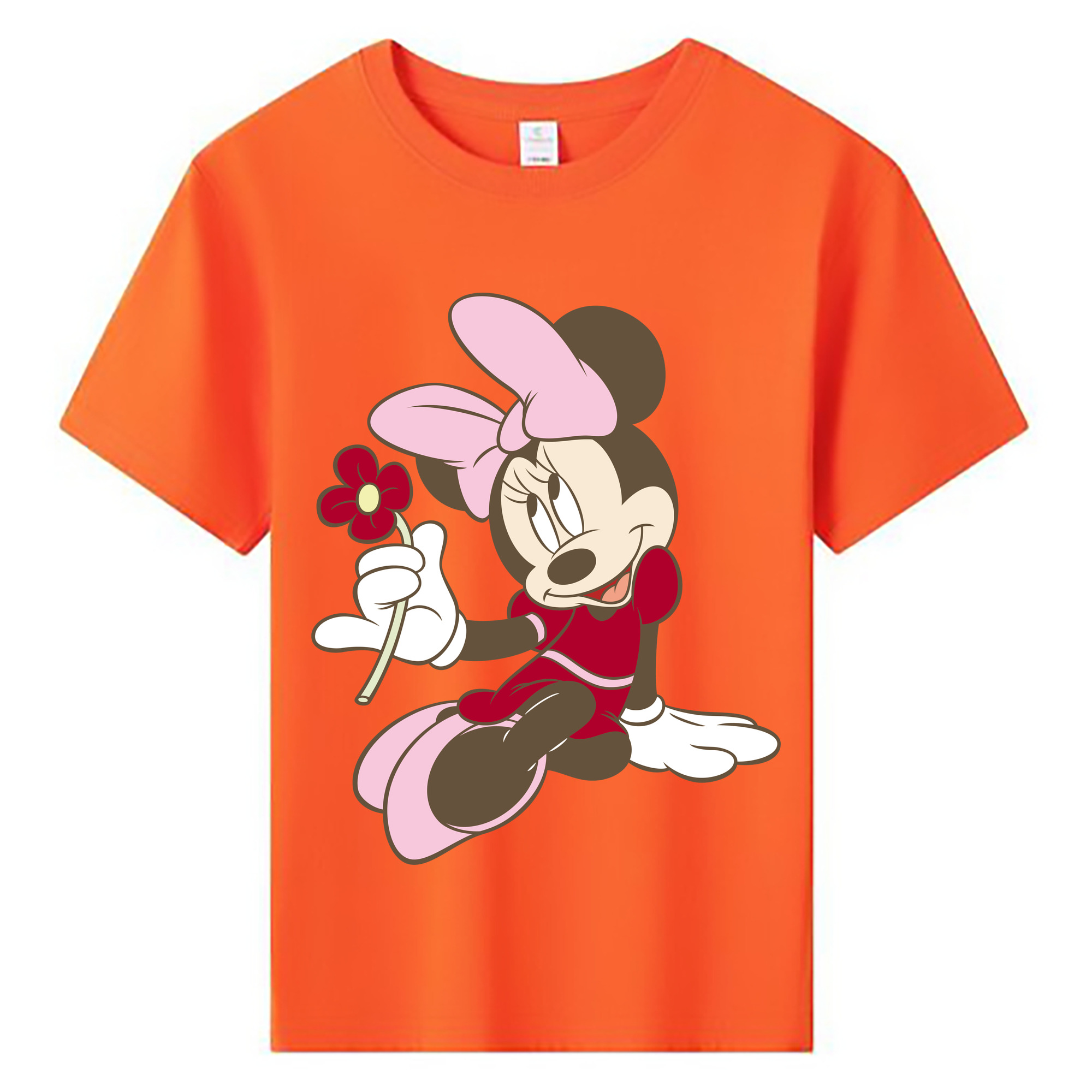 ミッキーマウス Mickey Mouse 綿100％キッズTシャツ（フロントプリント）