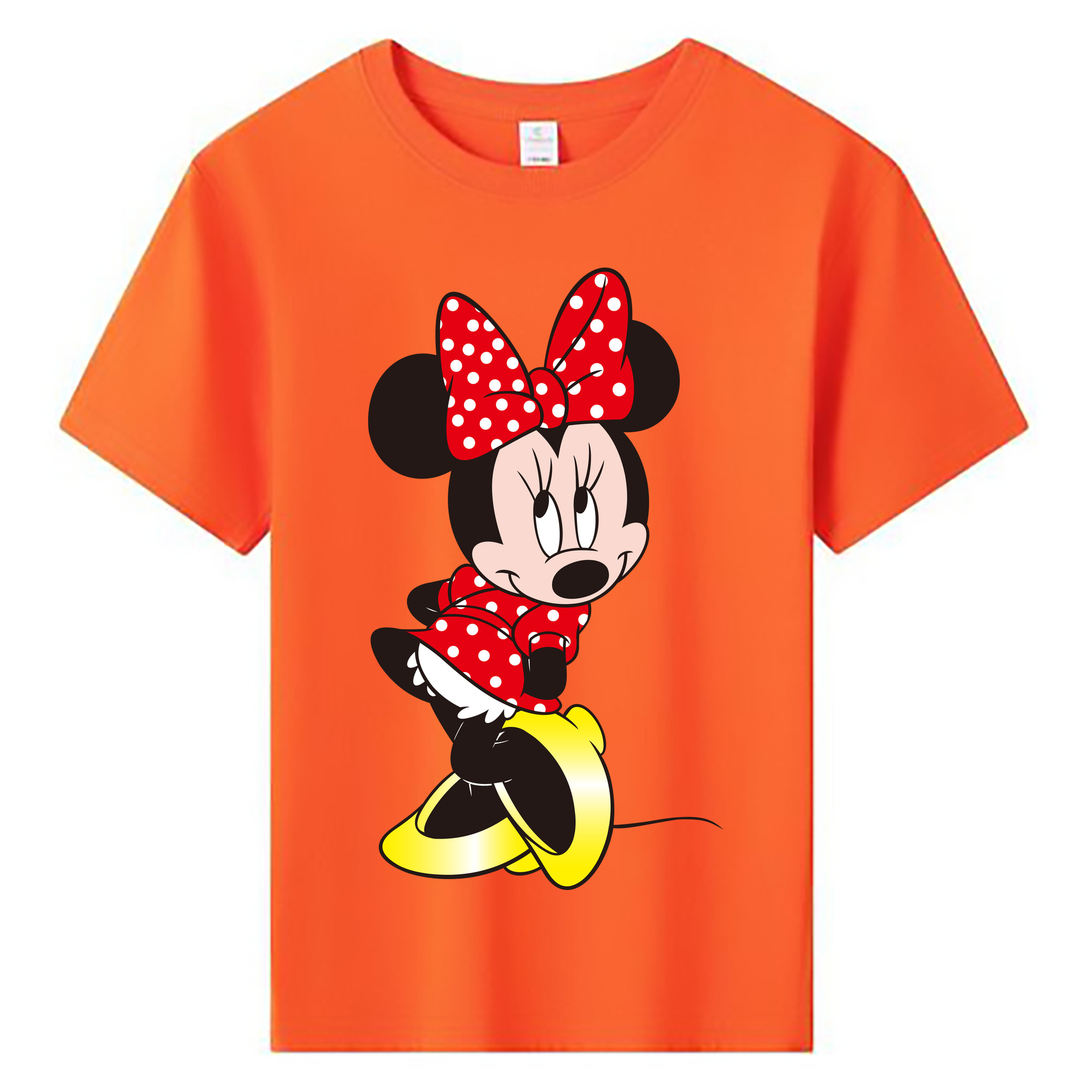 ミッキーマウス Mickey Mouse 綿100％キッズTシャツ（フロントプリント）
