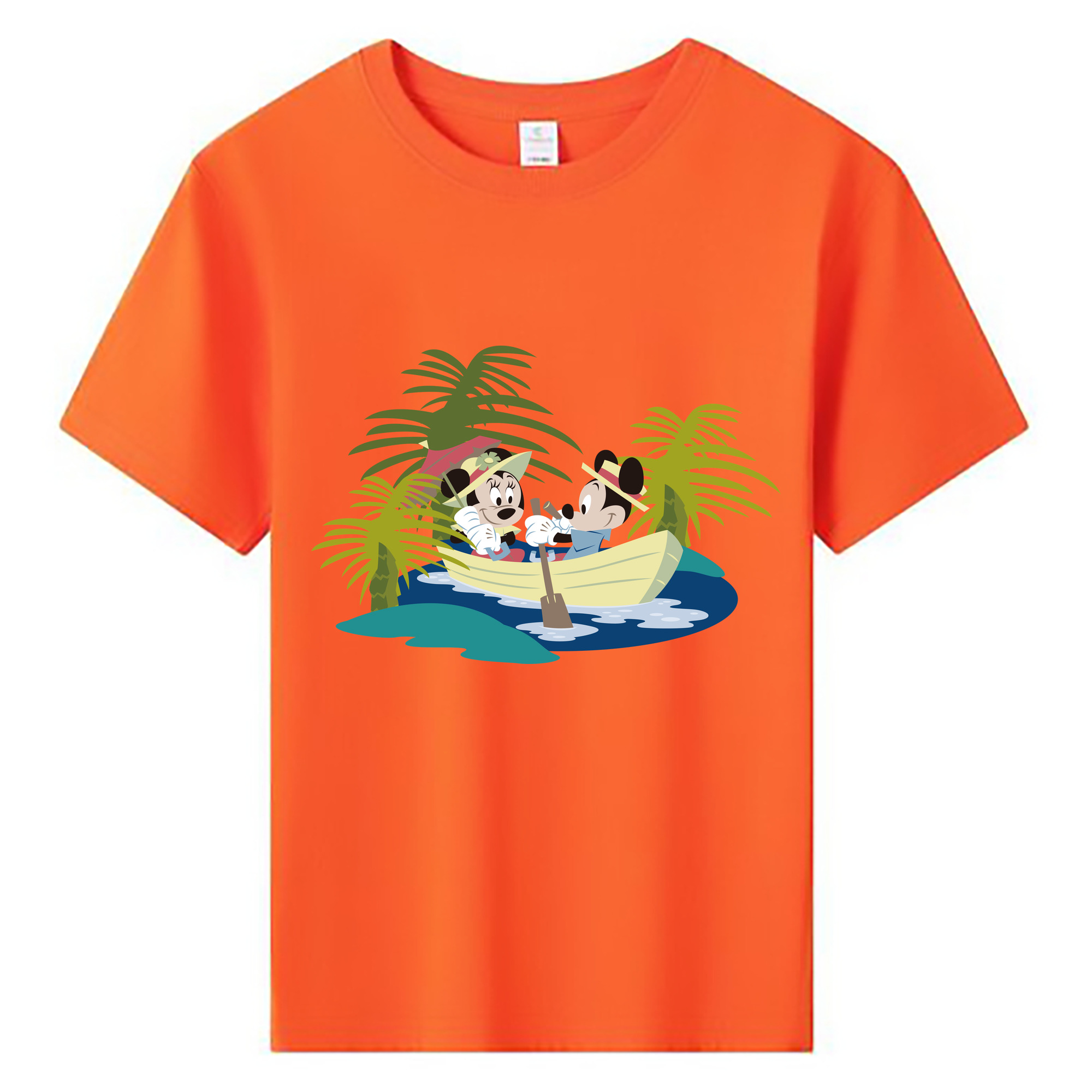 ミッキーマウス Mickey Mouse 綿100％キッズTシャツ（フロントプリント）