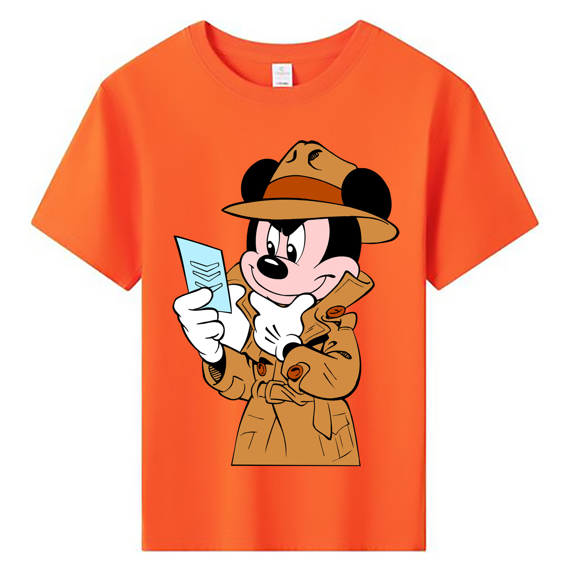 ミッキーマウス Mickey Mouse 綿100％キッズTシャツ（フロントプリント）