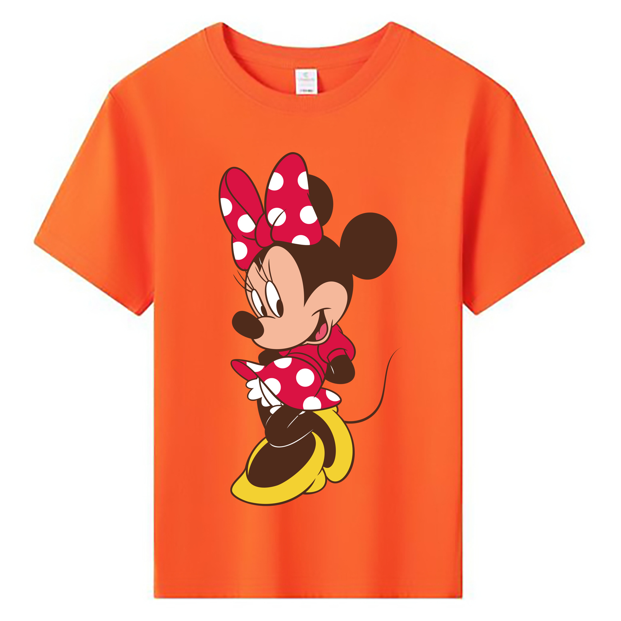 ミッキーマウス Mickey Mouse 綿100％キッズTシャツ（フロントプリント）
