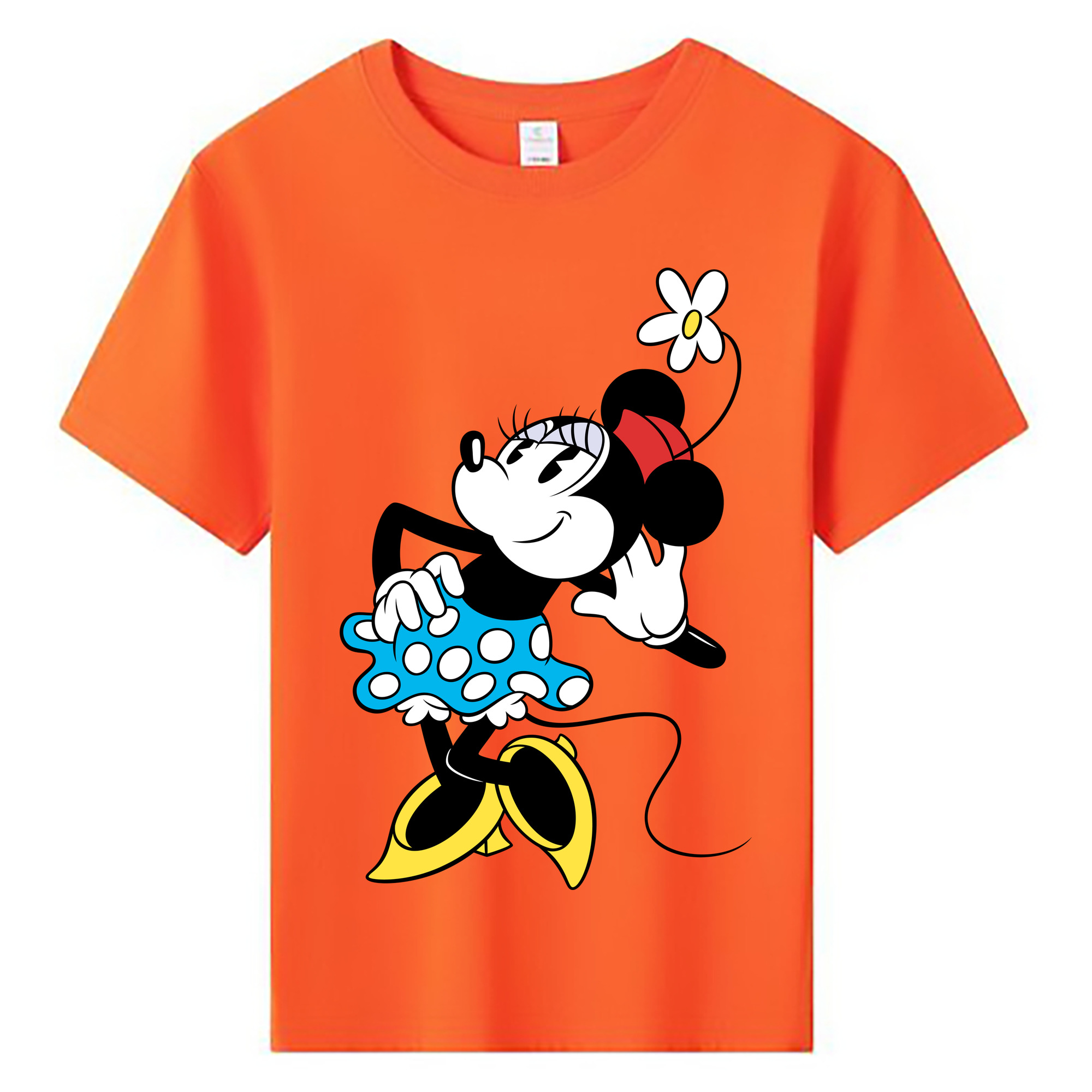 ミッキーマウス Mickey Mouse 綿100％キッズTシャツ（フロントプリント）