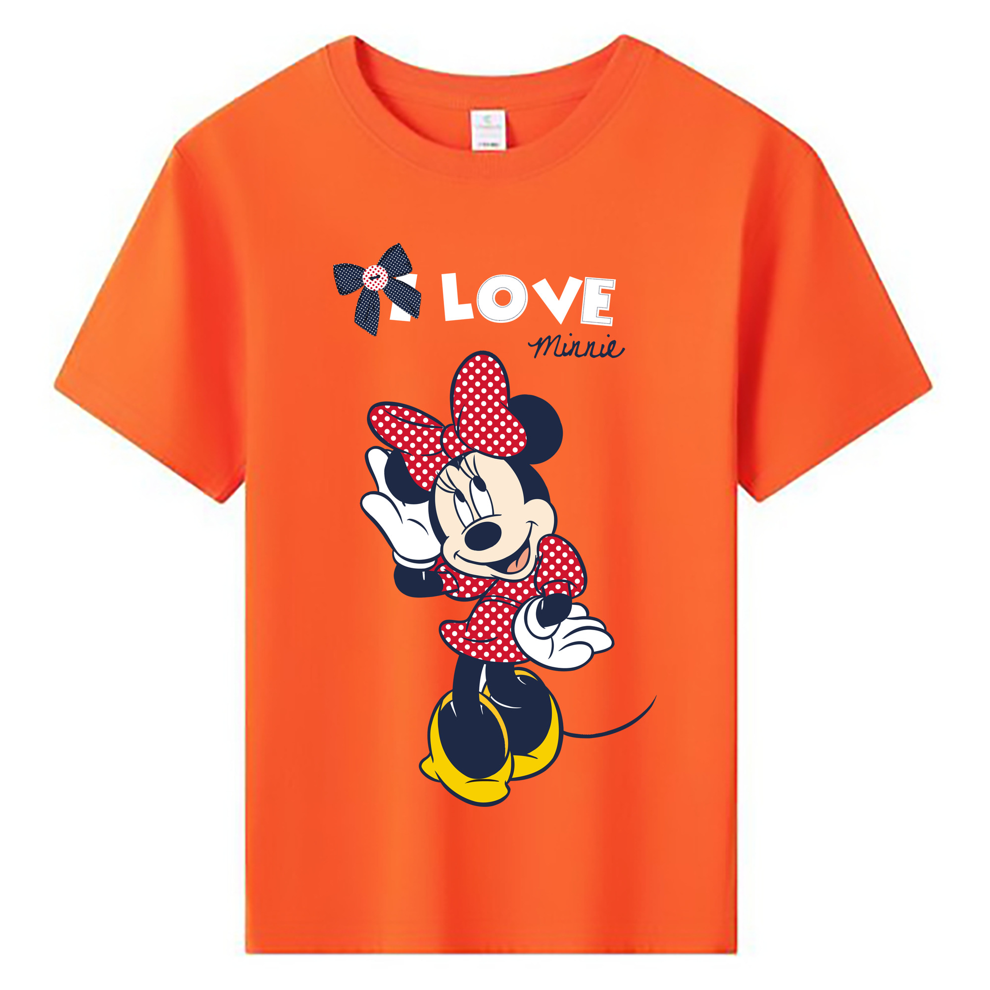 ミッキーマウス Mickey Mouse 綿100％キッズTシャツ（フロントプリント）