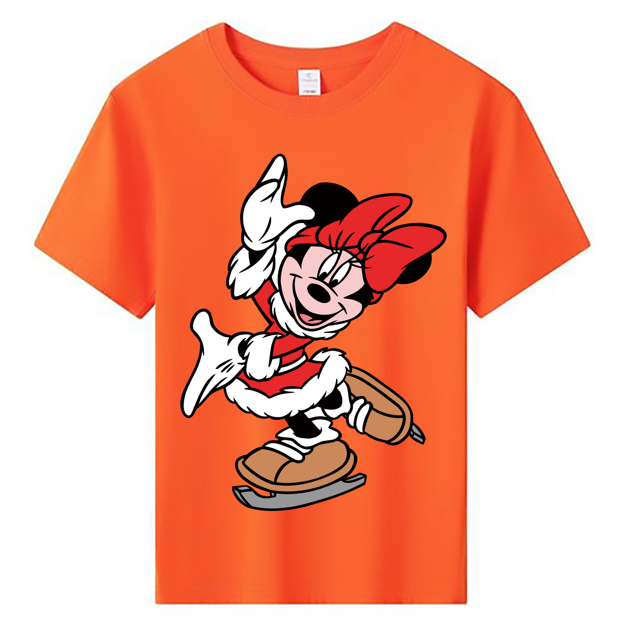 ミッキーマウス Mickey Mouse 綿100％キッズTシャツ（フロントプリント）