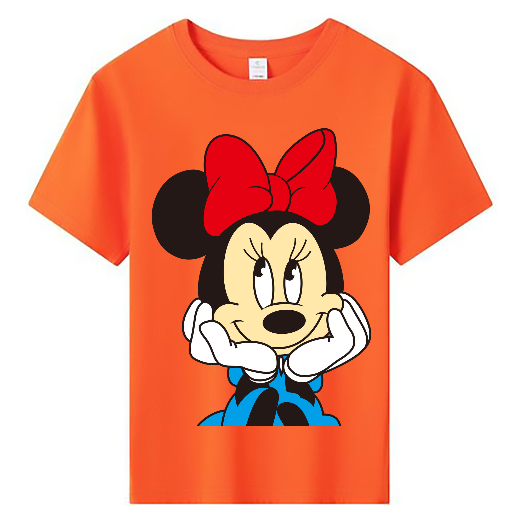 ミッキーマウス Mickey Mouse 綿100％キッズTシャツ（フロントプリント）
