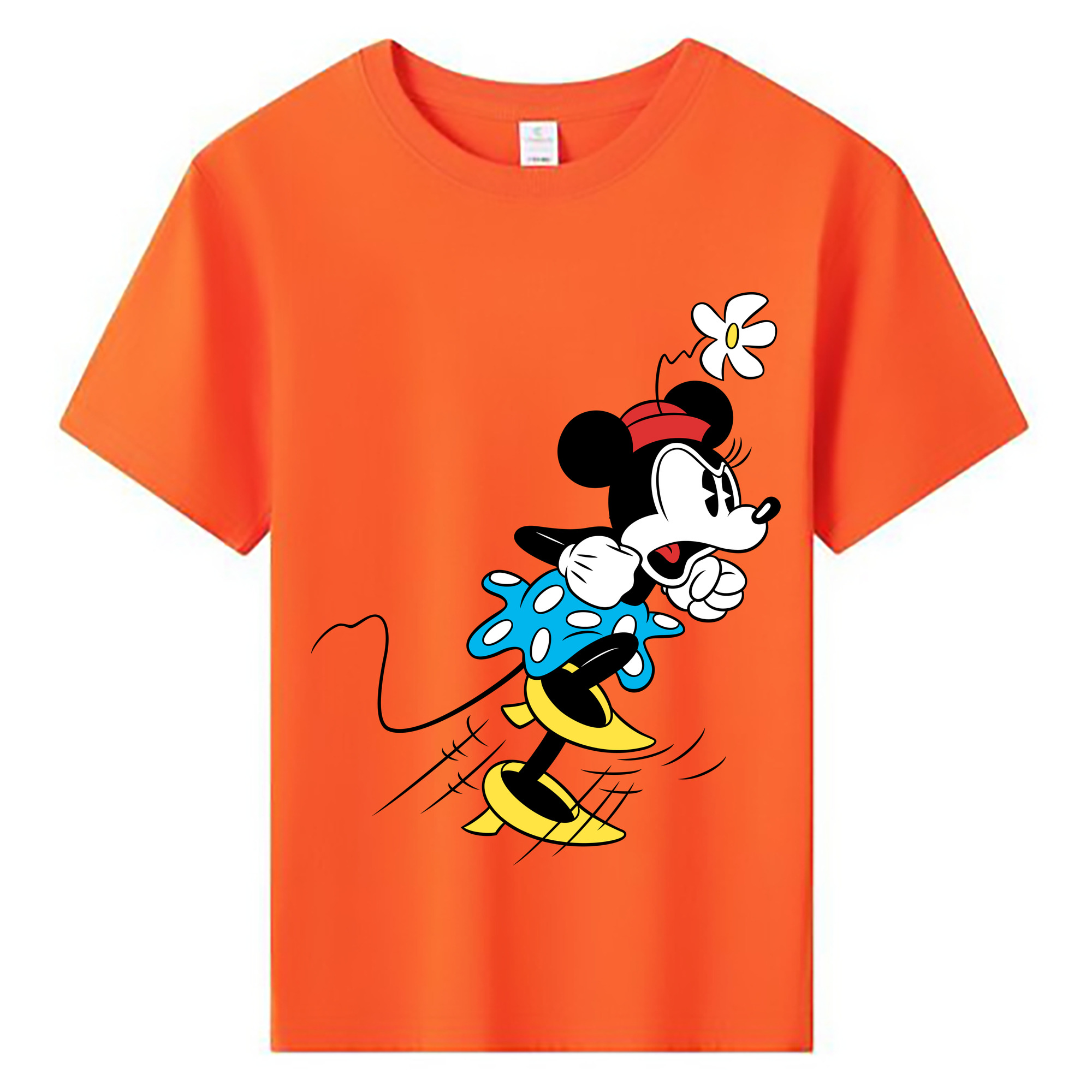 ミッキーマウス Mickey Mouse 綿100％キッズTシャツ（フロントプリント）