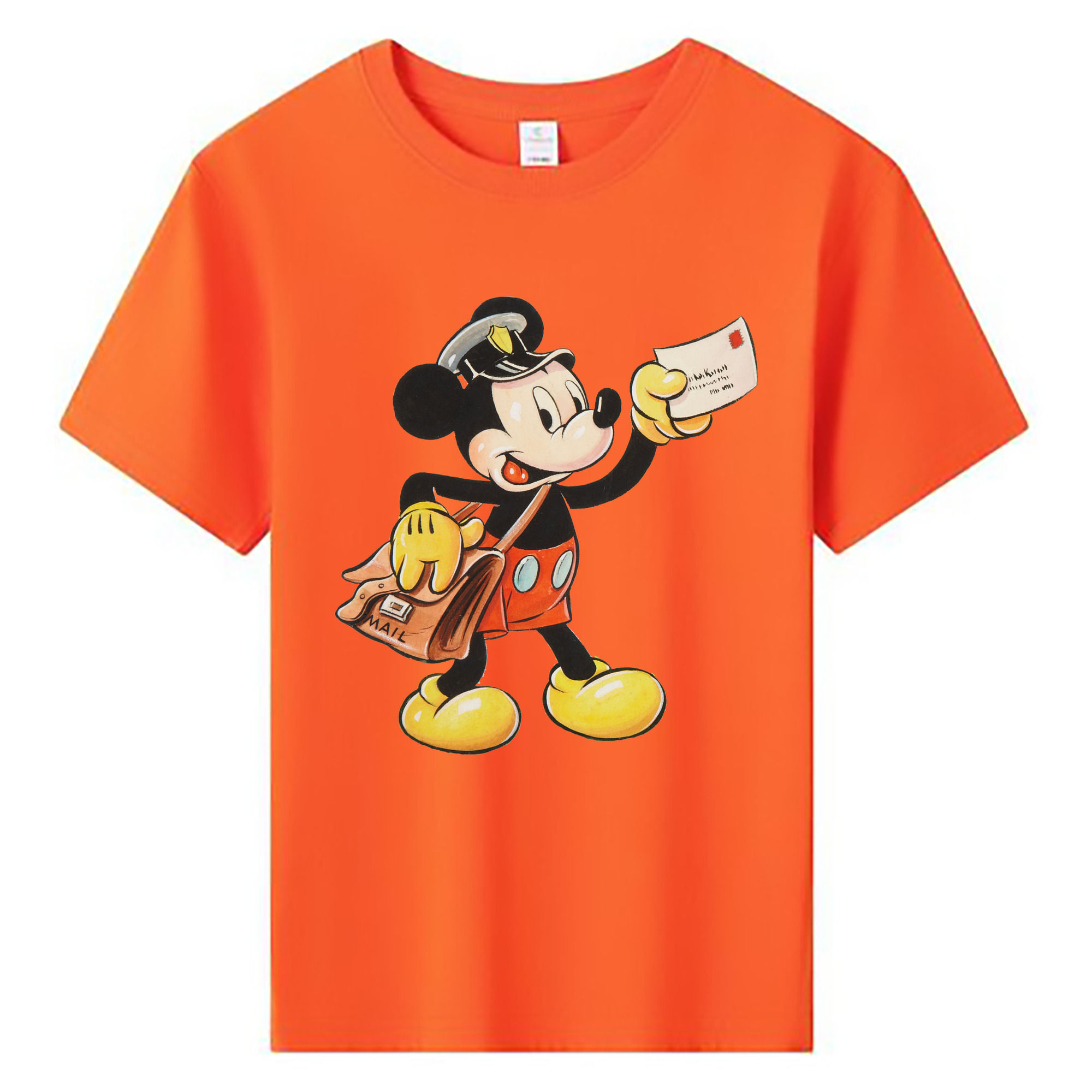 ミッキーマウス Mickey Mouse 綿100％キッズTシャツ（フロントプリント）