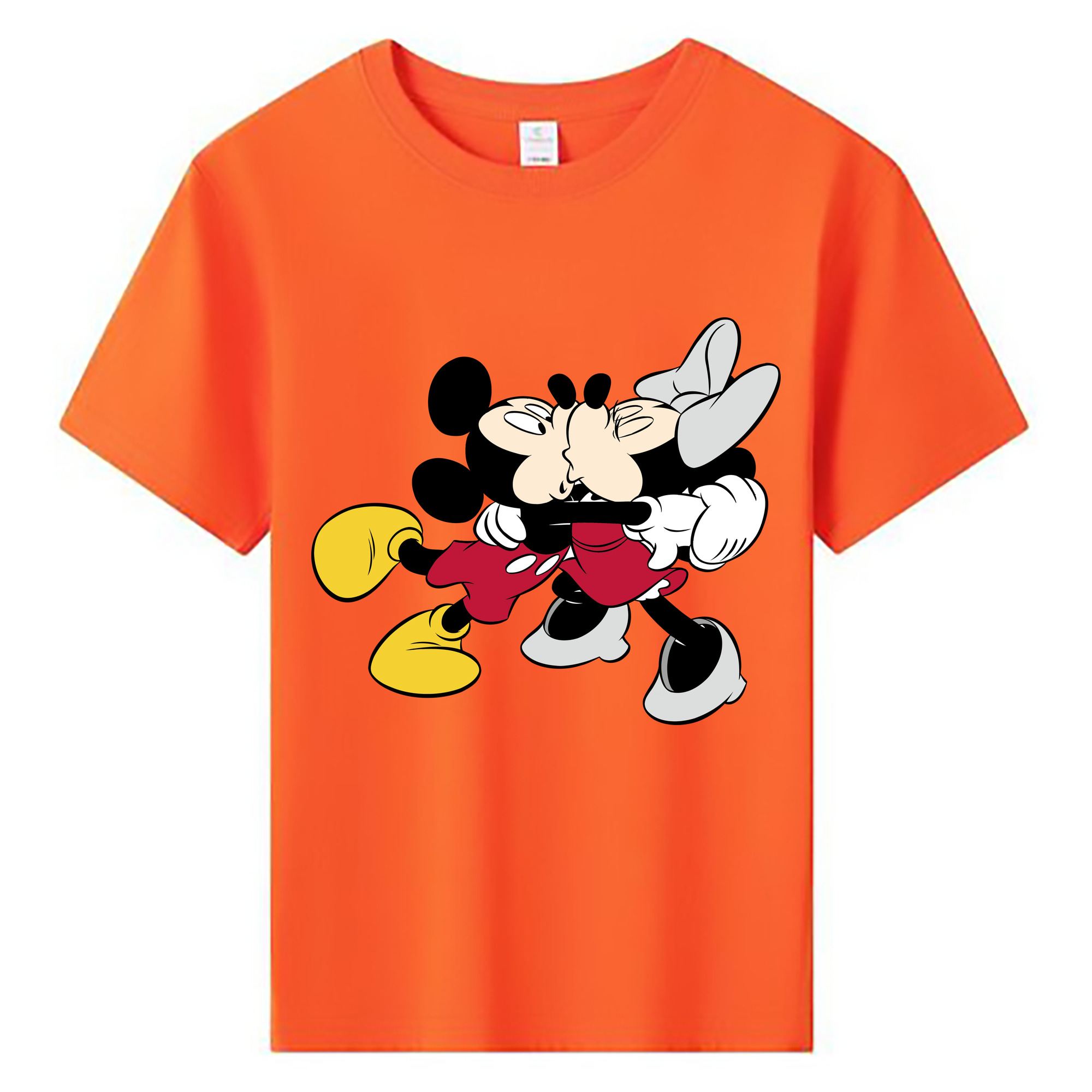 ミッキーマウス Mickey Mouse 綿100％キッズTシャツ（フロントプリント）