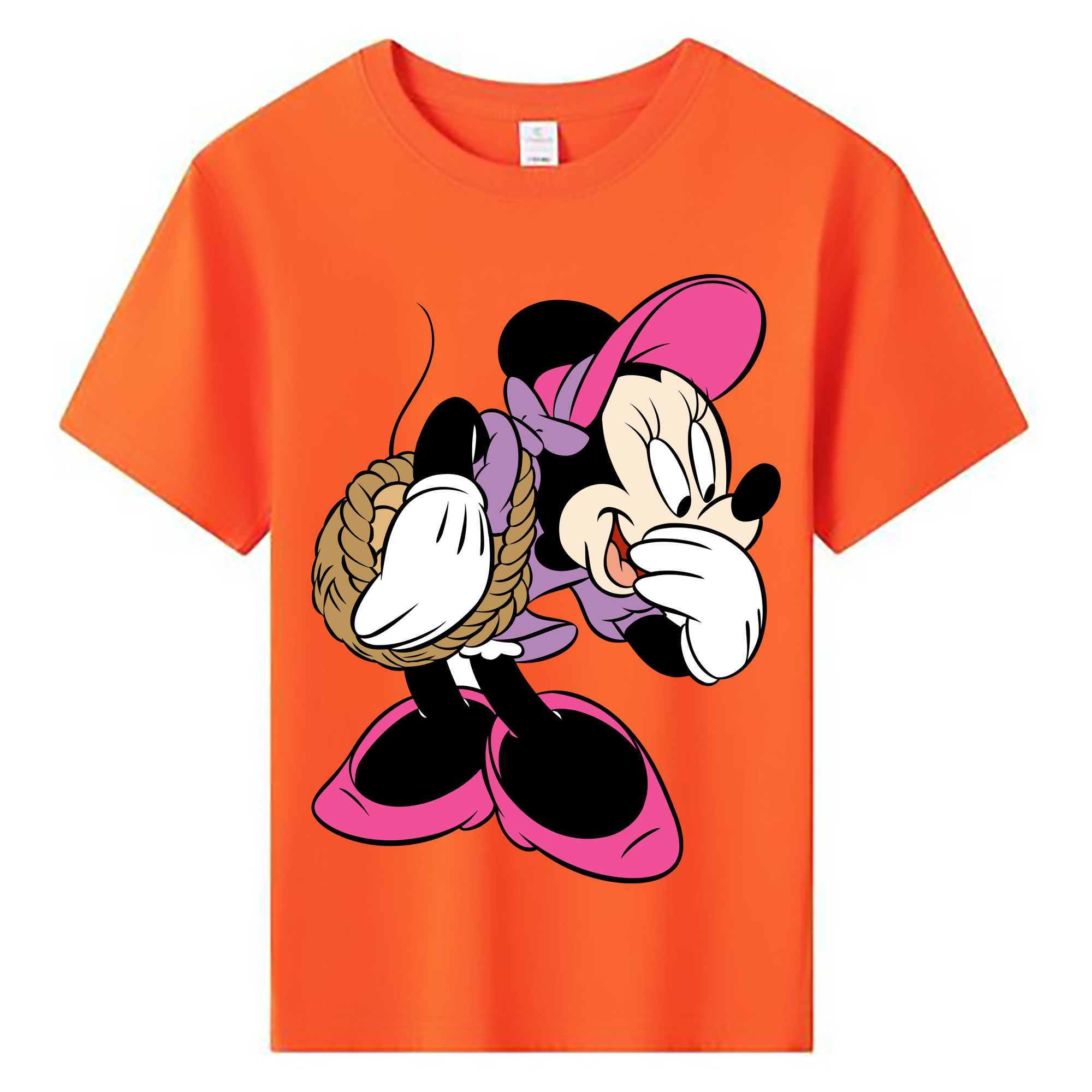 ミッキーマウス Mickey Mouse 綿100％キッズTシャツ（フロントプリント）