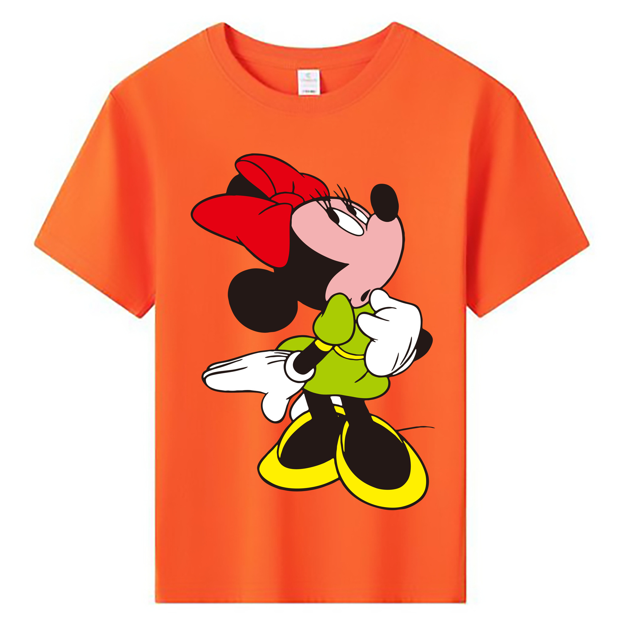 ミッキーマウス Mickey Mouse 綿100％キッズTシャツ（フロントプリント）