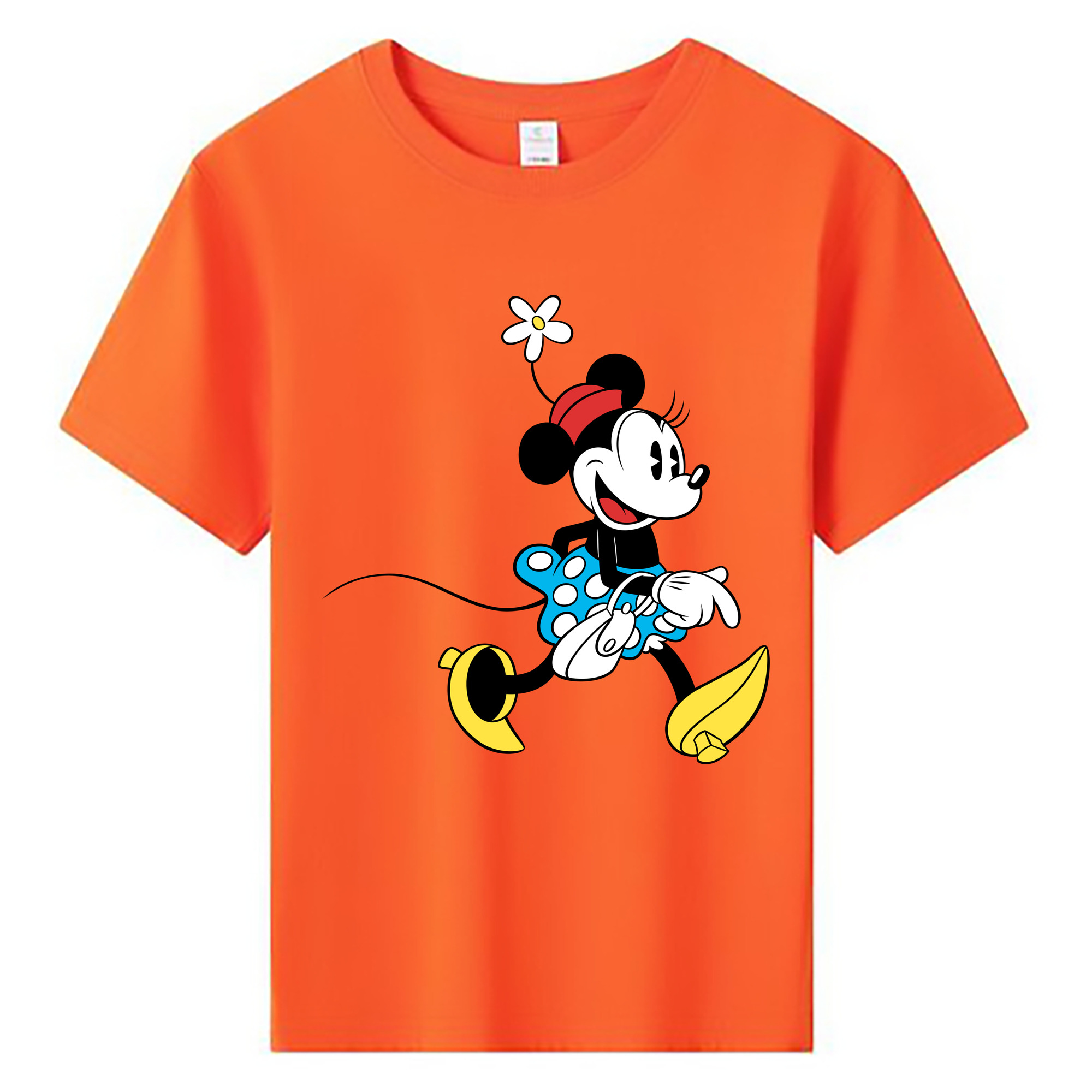 ミッキーマウス Mickey Mouse 綿100％キッズTシャツ（フロントプリント）