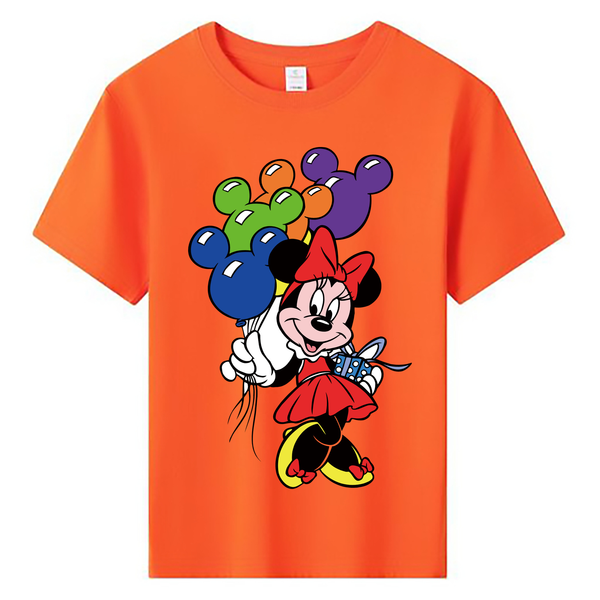 ミッキーマウス Mickey Mouse 綿100％キッズTシャツ（フロントプリント）