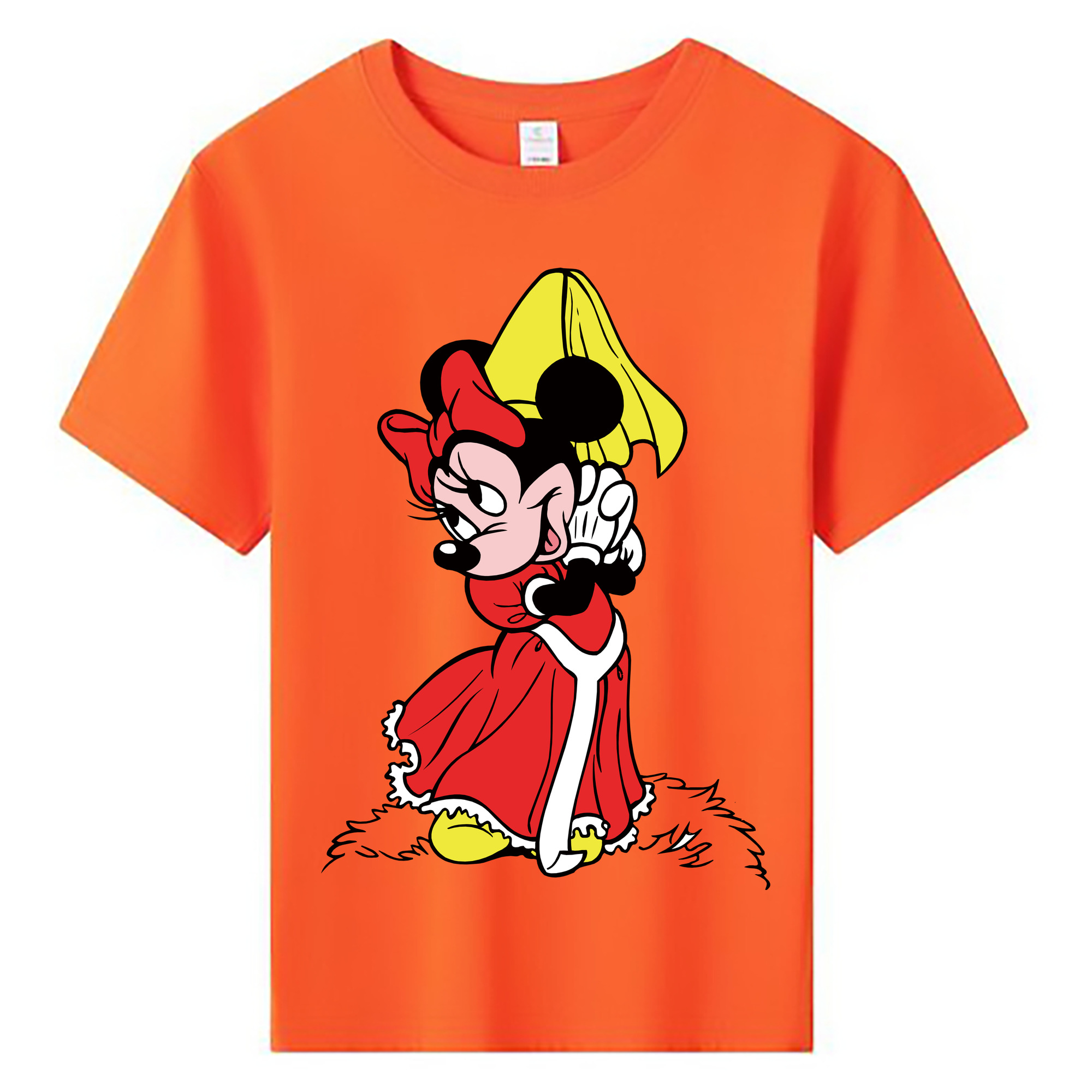 ミッキーマウス Mickey Mouse 綿100％キッズTシャツ（フロントプリント）