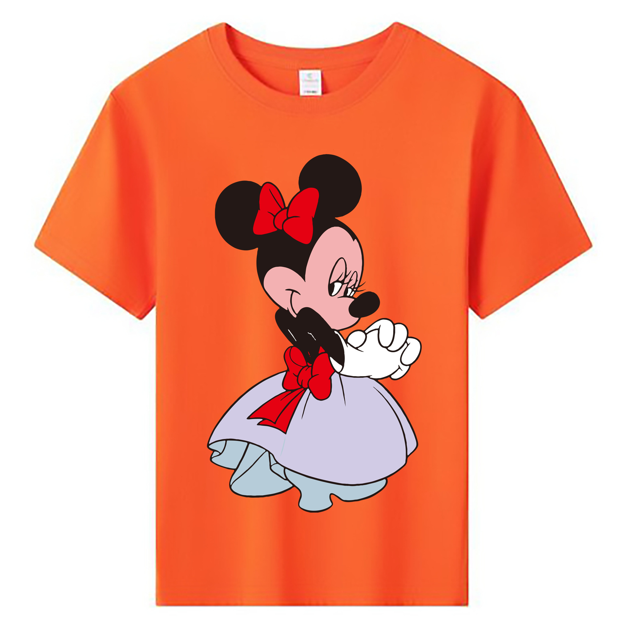 ミッキーマウス Mickey Mouse 綿100％キッズTシャツ（フロントプリント）
