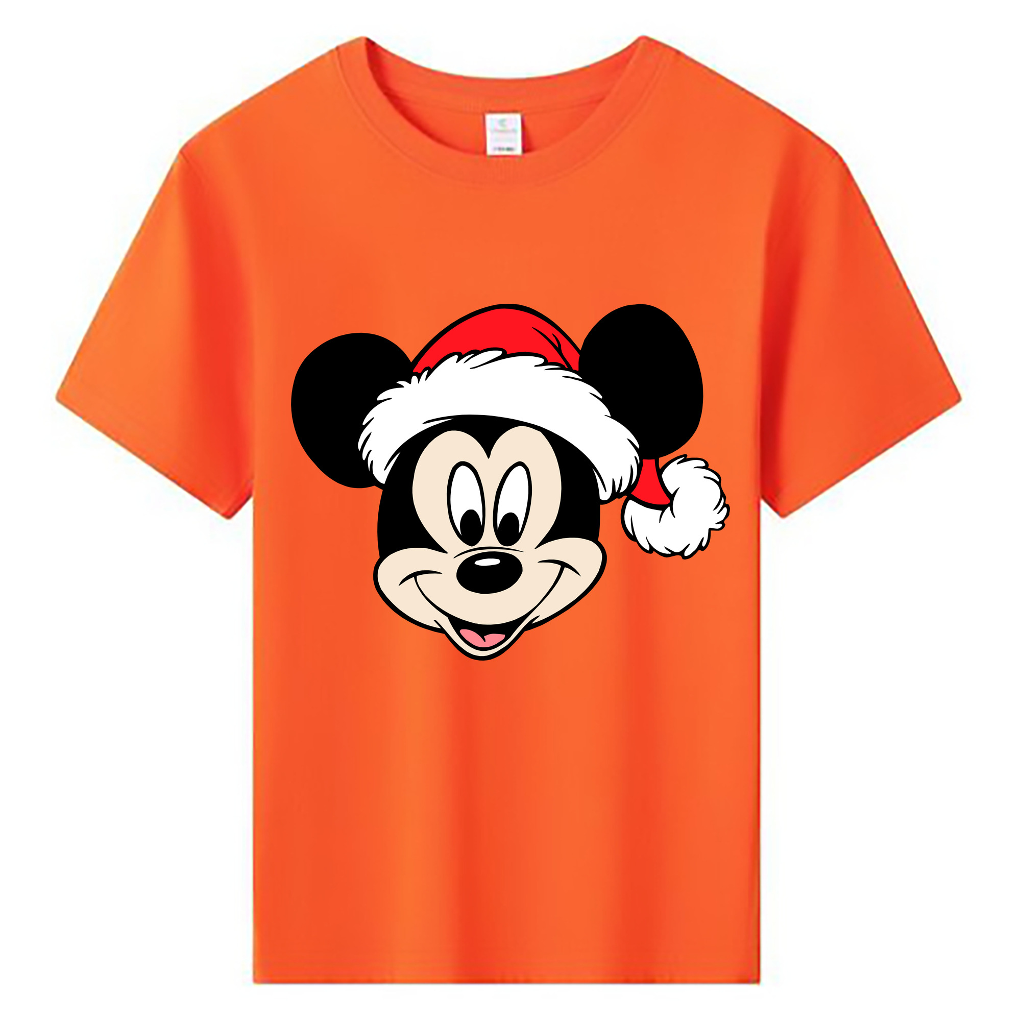 ミッキーマウス Mickey Mouse 綿100％キッズTシャツ（フロントプリント）