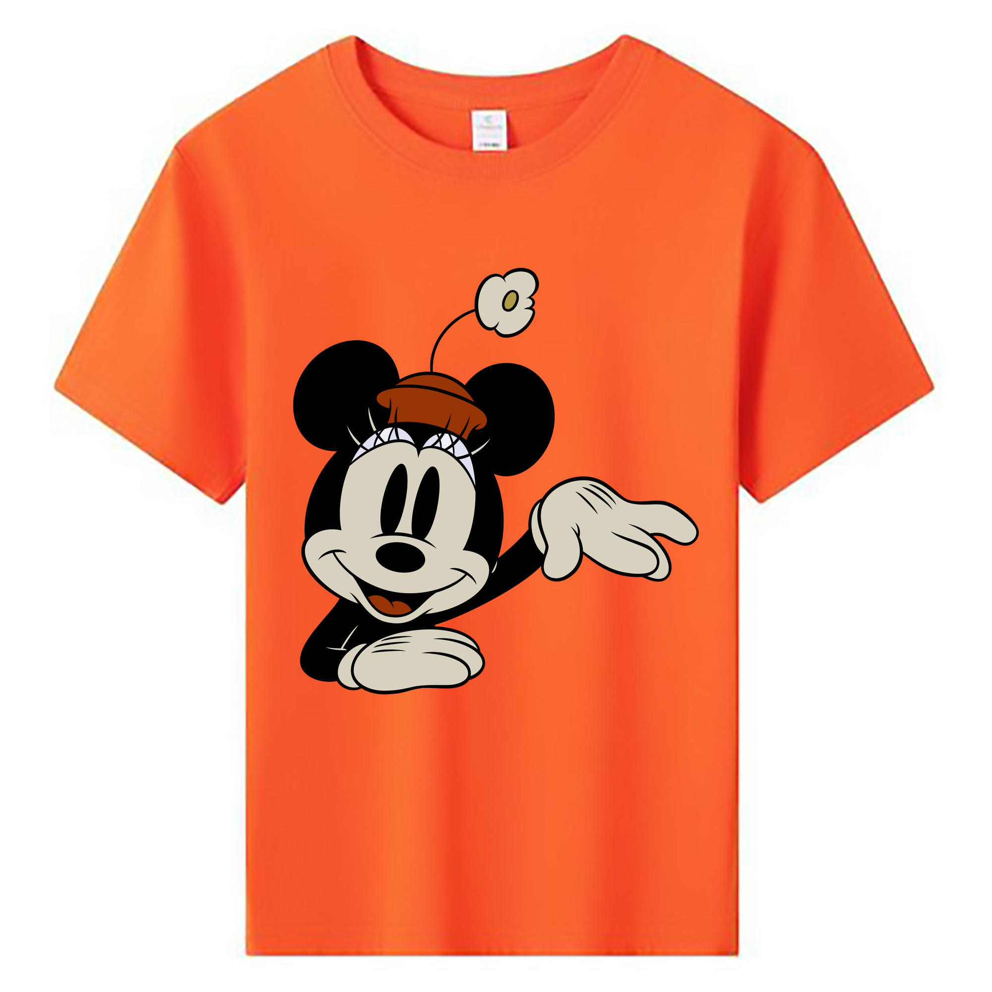ミッキーマウス Mickey Mouse 綿100％キッズTシャツ（フロントプリント）