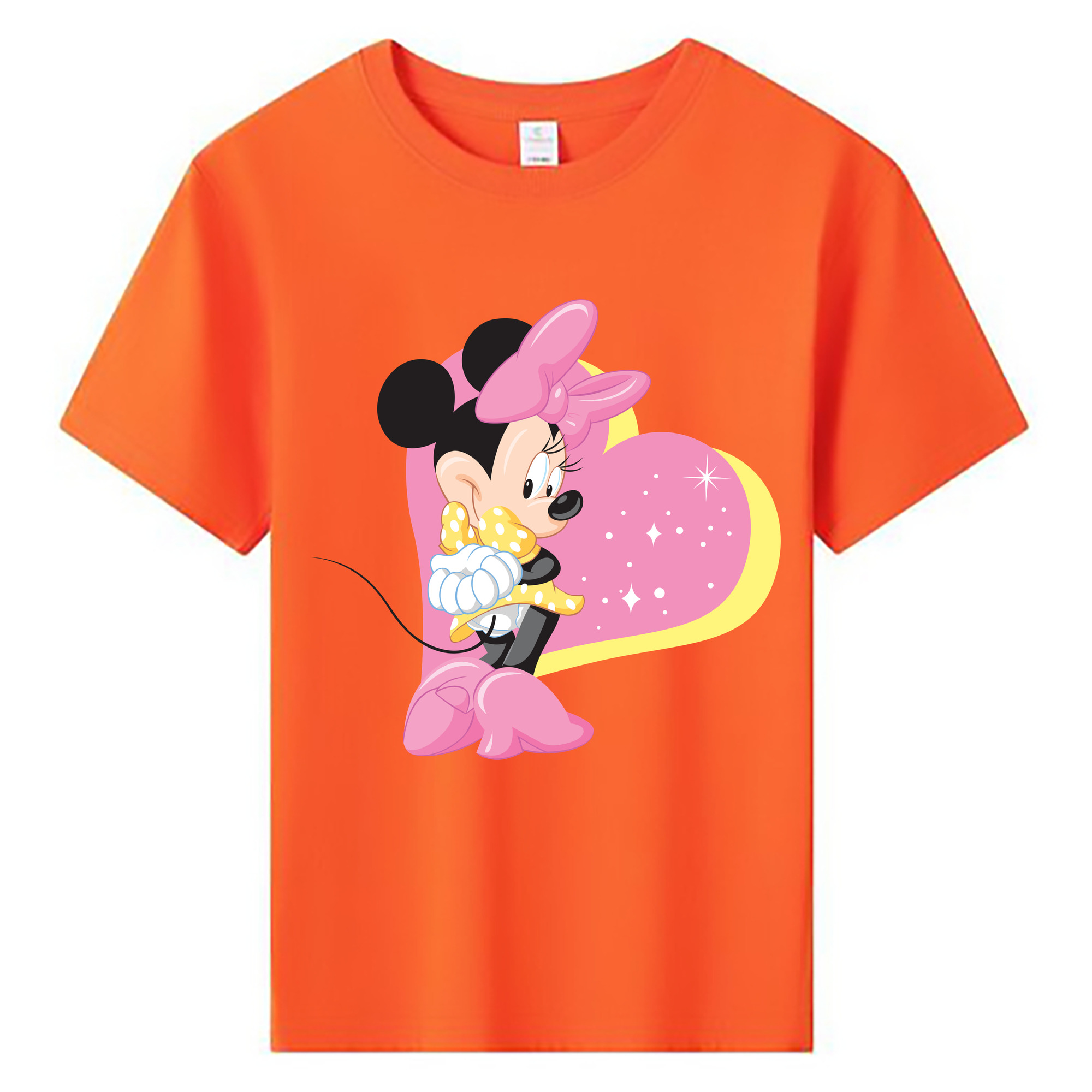 ミッキーマウス Mickey Mouse 綿100％キッズTシャツ（フロントプリント）