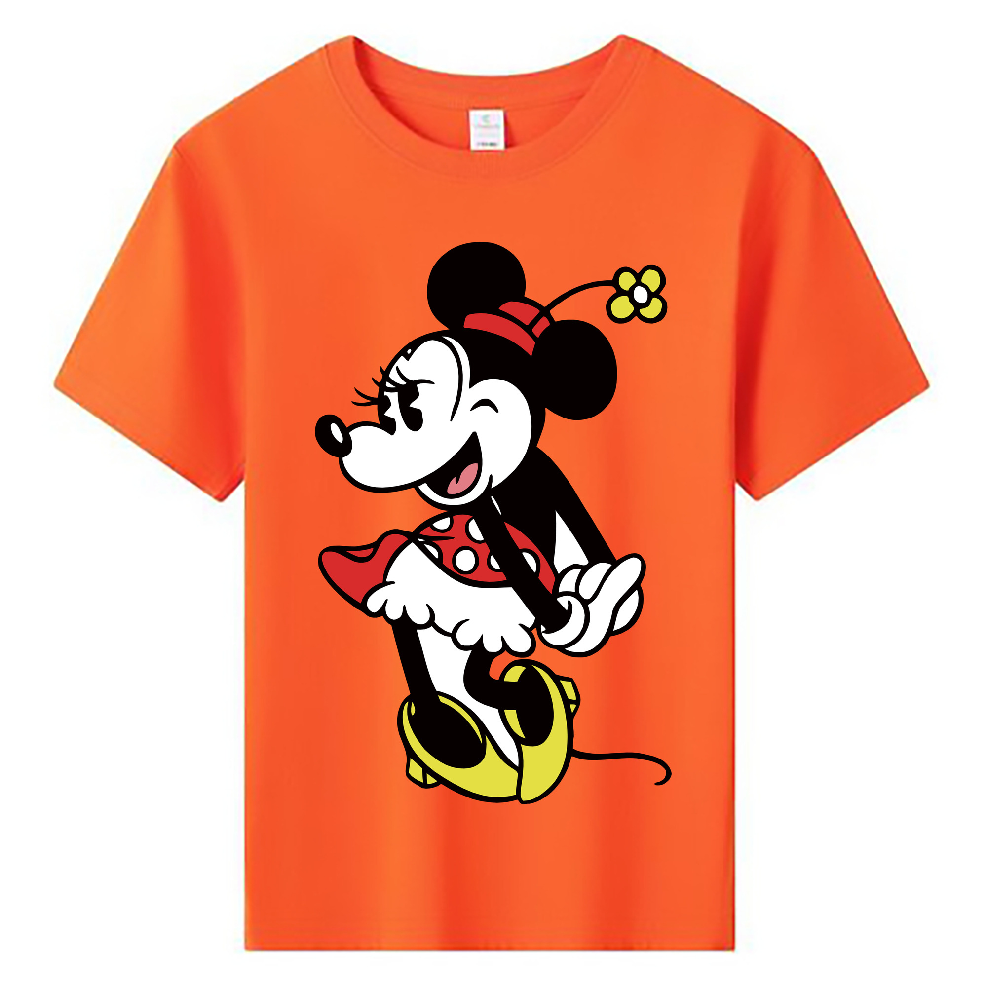 ミッキーマウス Mickey Mouse 綿100％キッズTシャツ（フロントプリント）