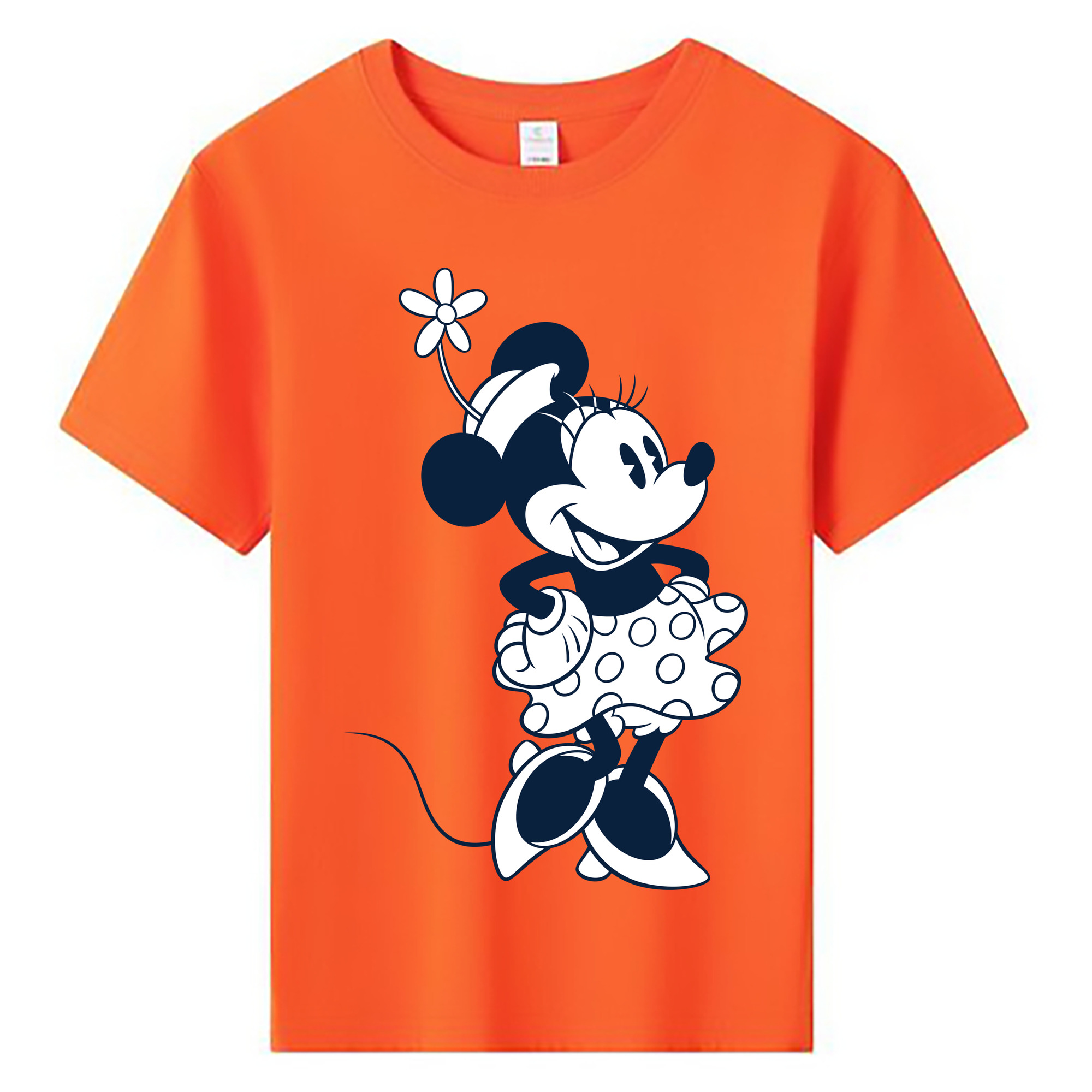 ミッキーマウス Mickey Mouse 綿100％キッズTシャツ（フロントプリント）