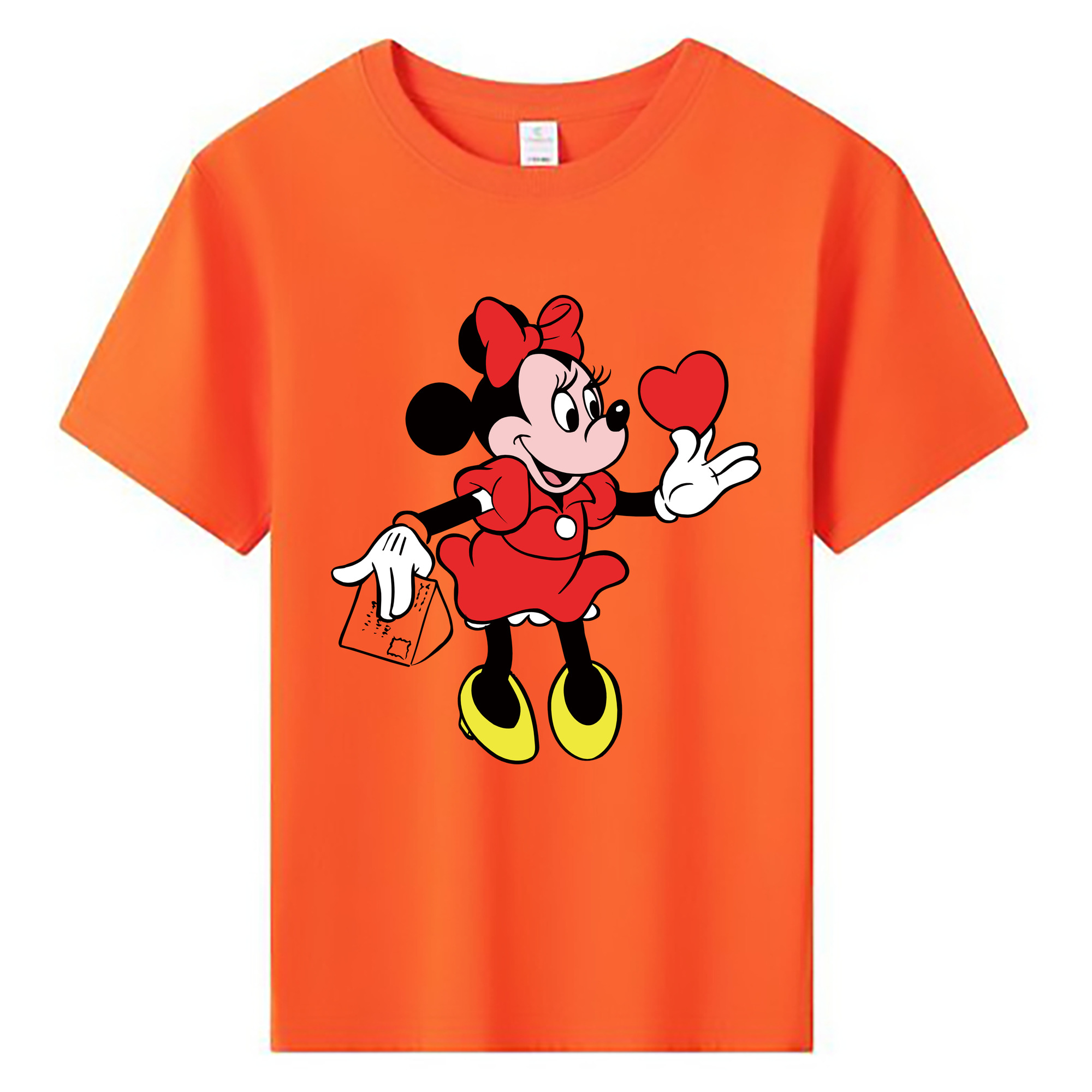 ミッキーマウス Mickey Mouse 綿100％キッズTシャツ（フロントプリント）