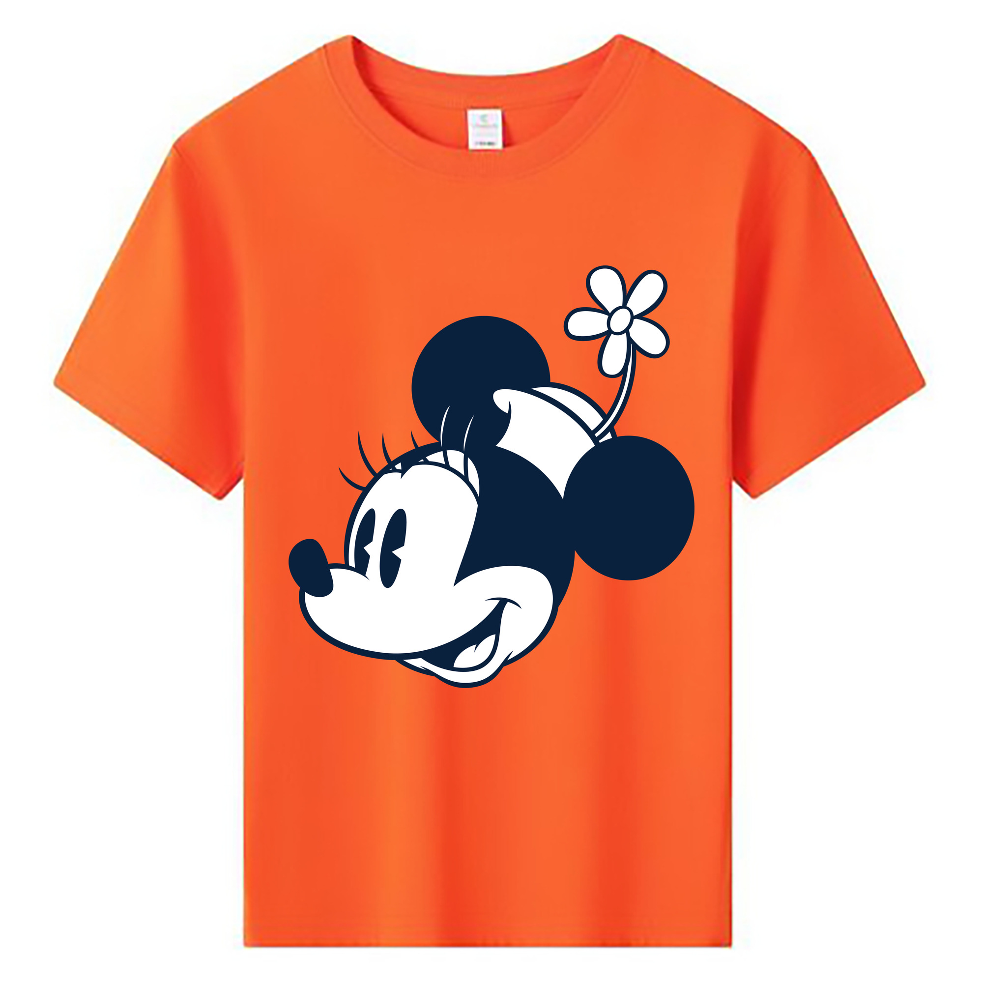 ミッキーマウス Mickey Mouse 綿100％キッズTシャツ（フロントプリント）