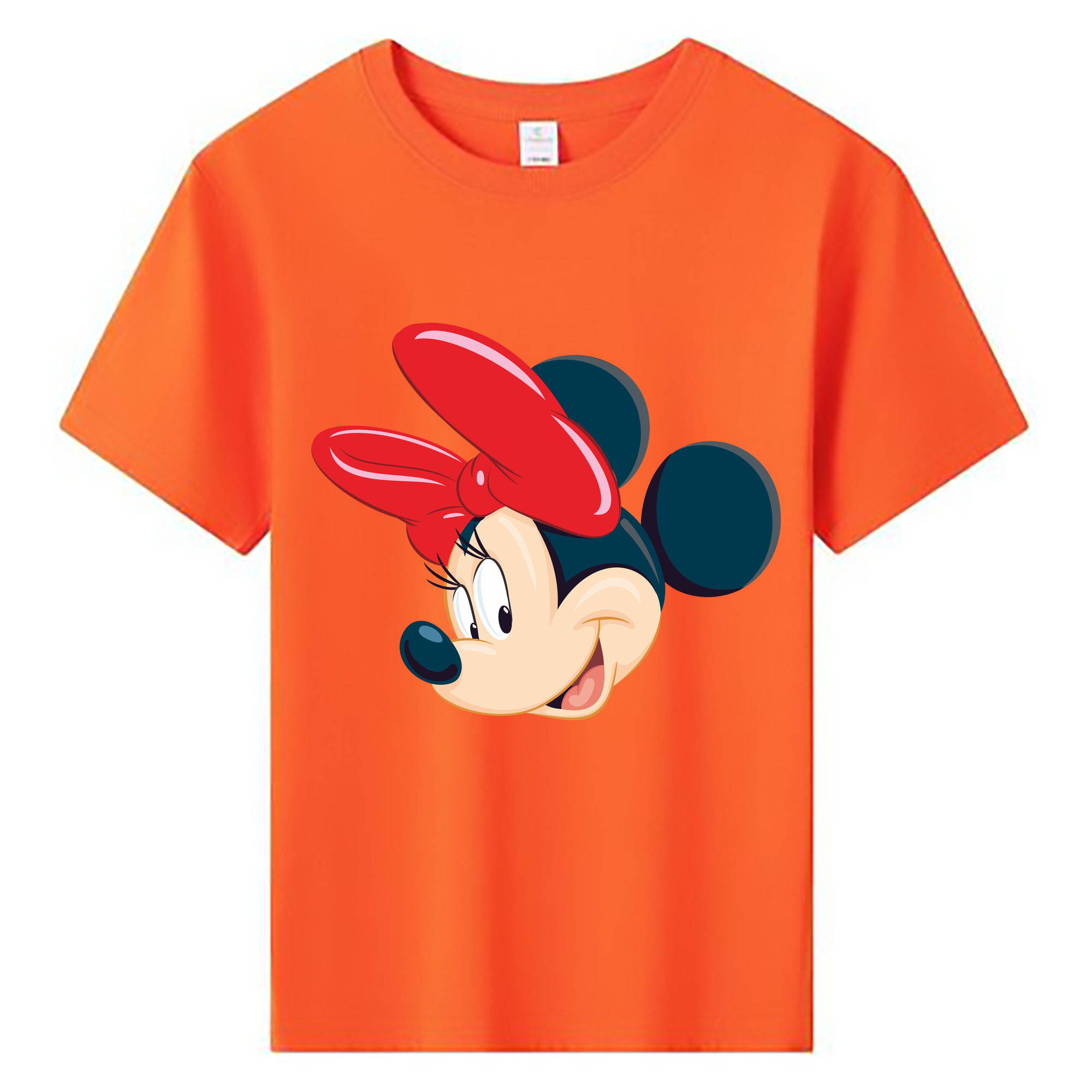 ミッキーマウス Mickey Mouse 綿100％キッズTシャツ（フロントプリント）