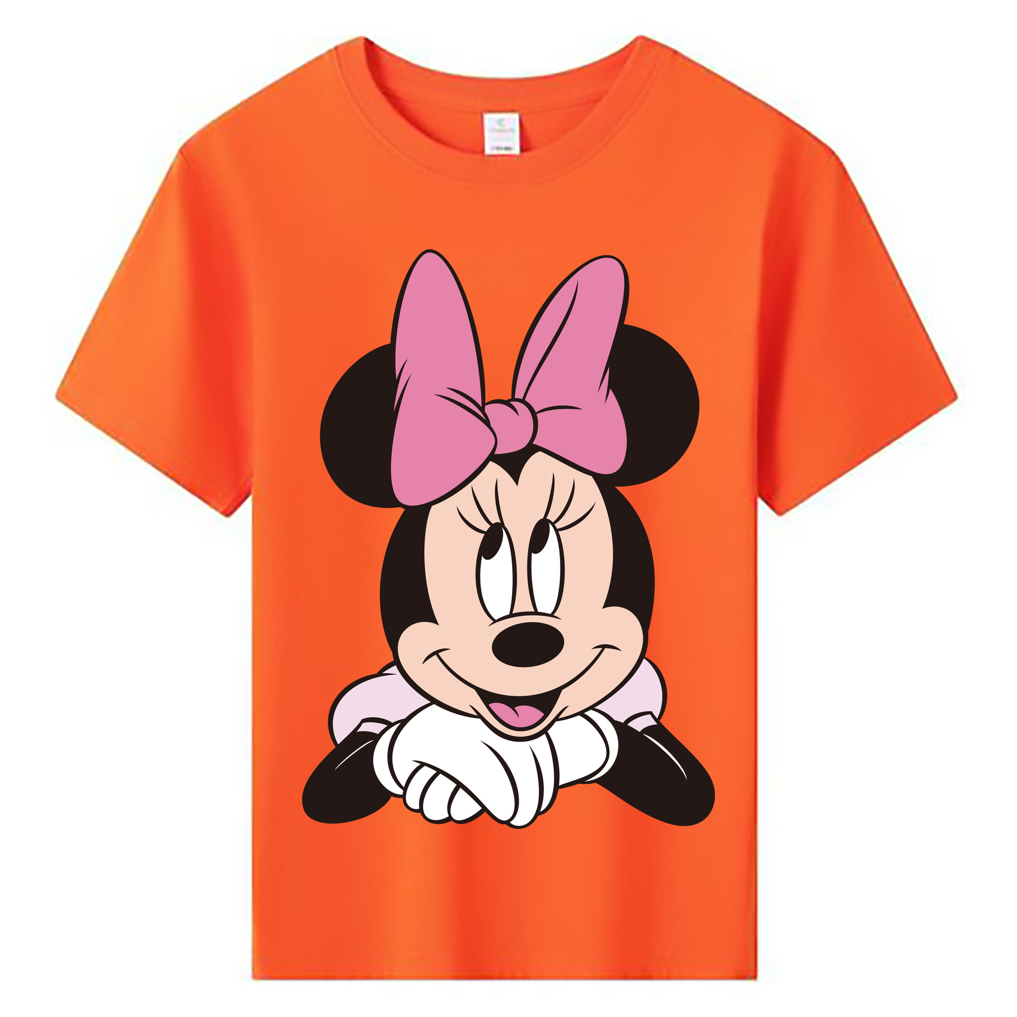 ミッキーマウス Mickey Mouse 綿100％キッズTシャツ（フロントプリント）