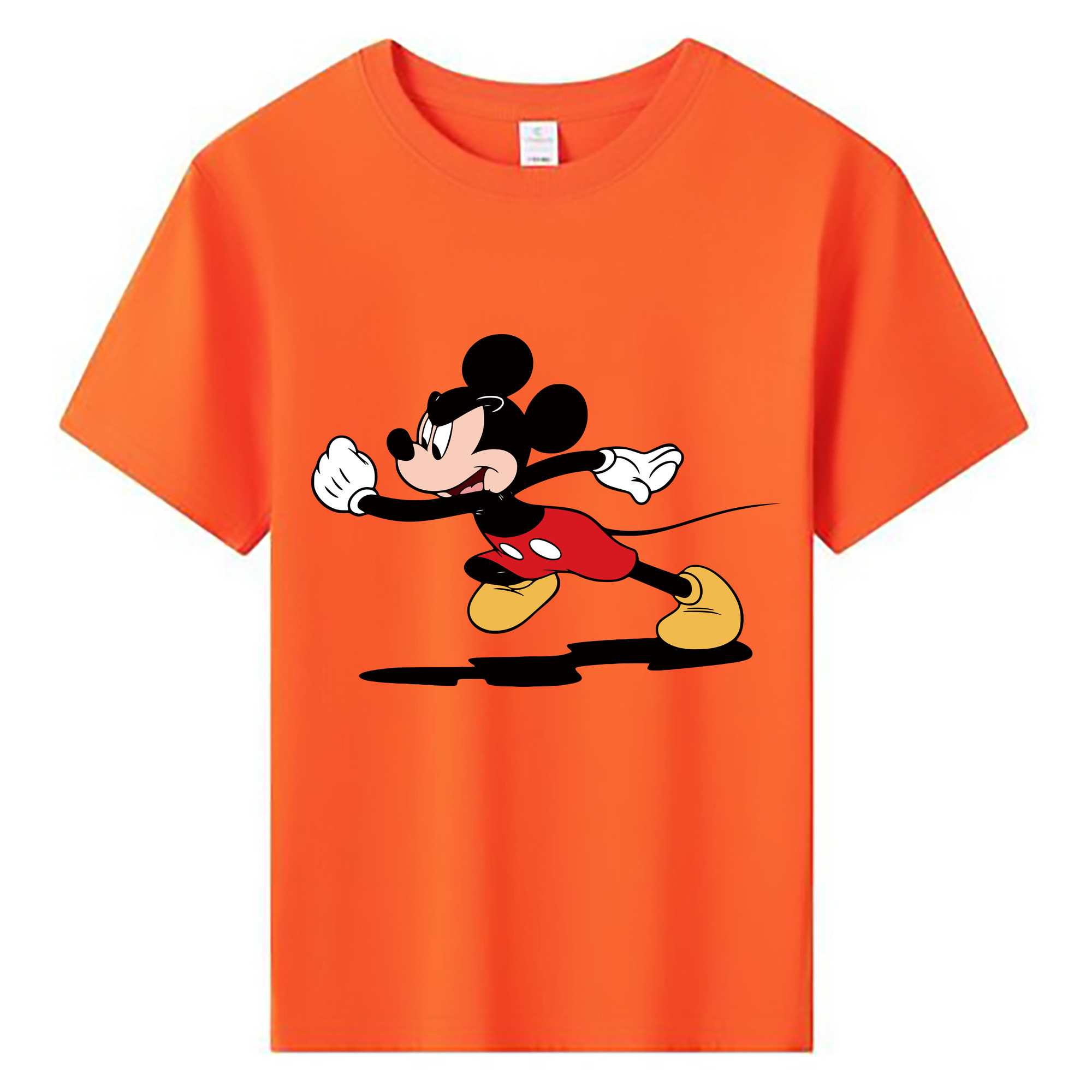 ミッキーマウス Mickey Mouse 綿100％キッズTシャツ（フロントプリント）