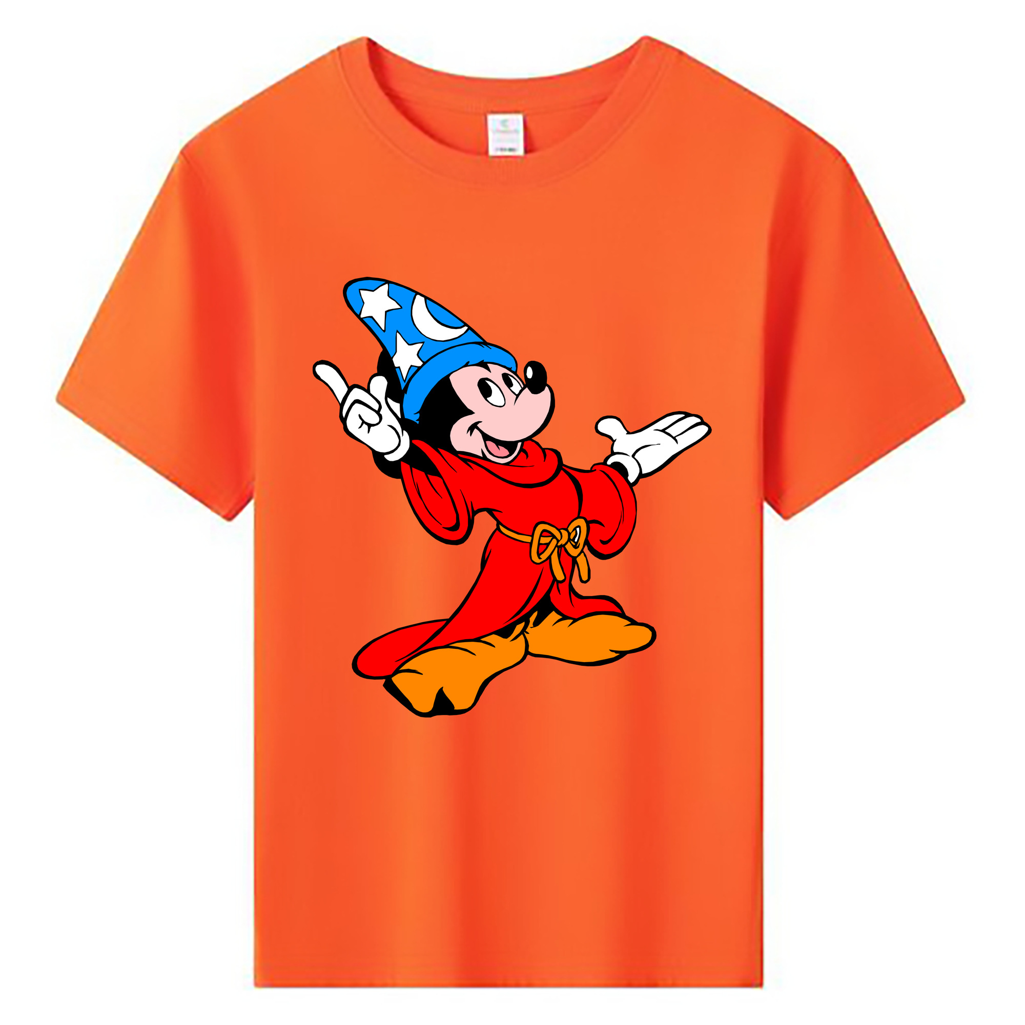 ミッキーマウス Mickey Mouse 綿100％キッズTシャツ（フロントプリント）