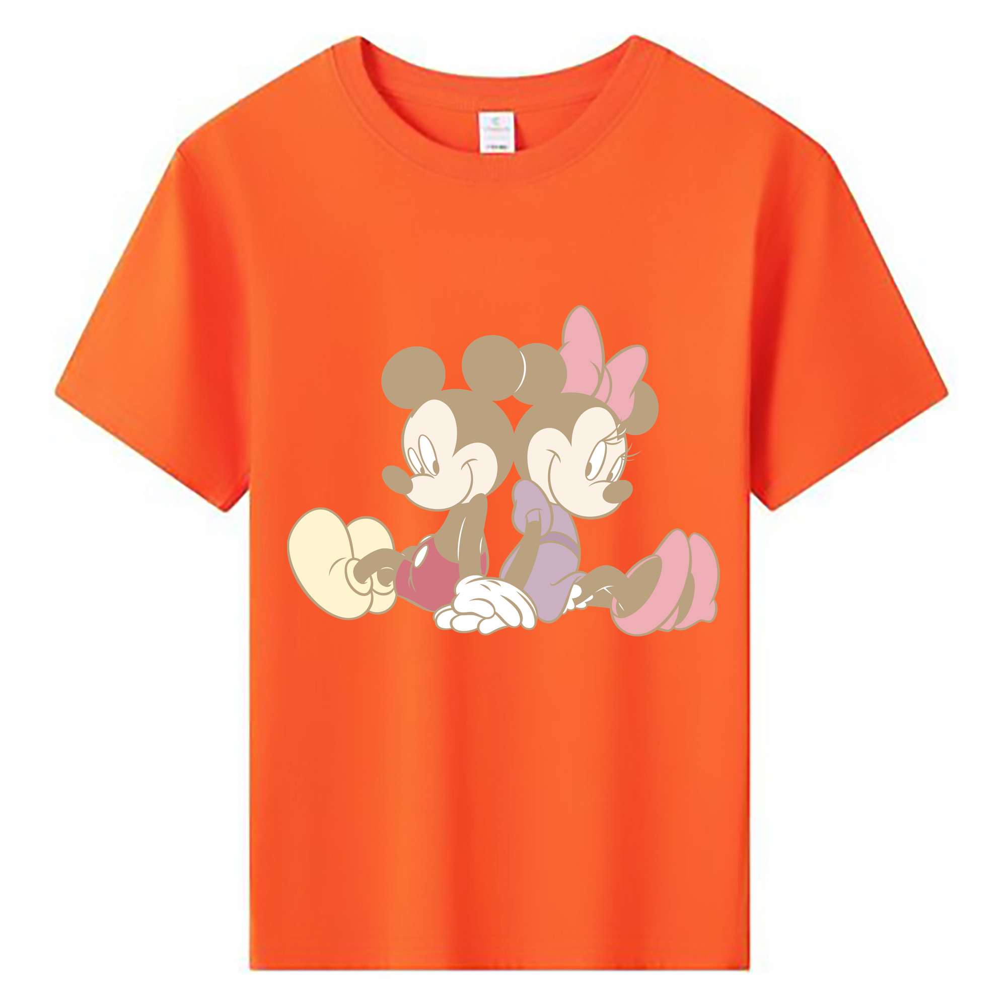 ミッキーマウス Mickey Mouse 綿100％キッズTシャツ（フロントプリント）