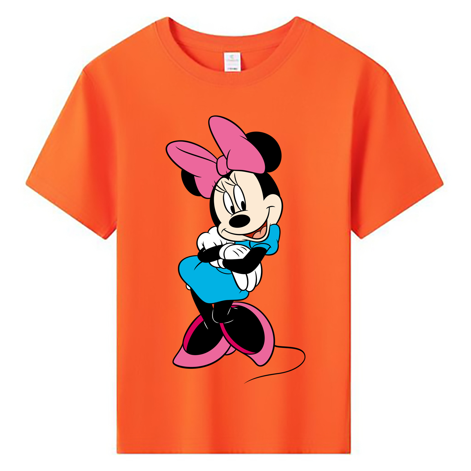 ミッキーマウス Mickey Mouse 綿100％キッズTシャツ（フロントプリント）