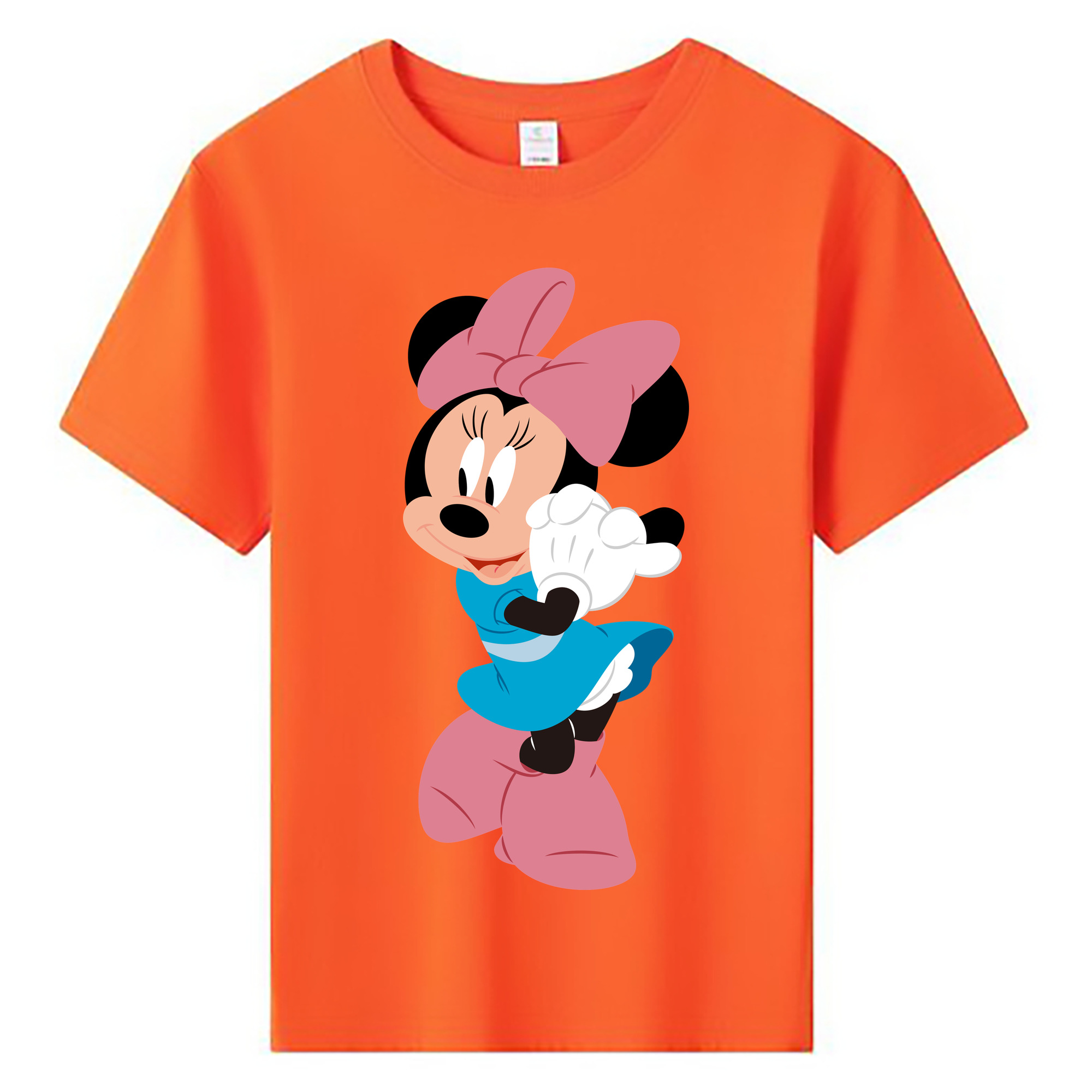 ミッキーマウス Mickey Mouse 綿100％キッズTシャツ（フロントプリント）