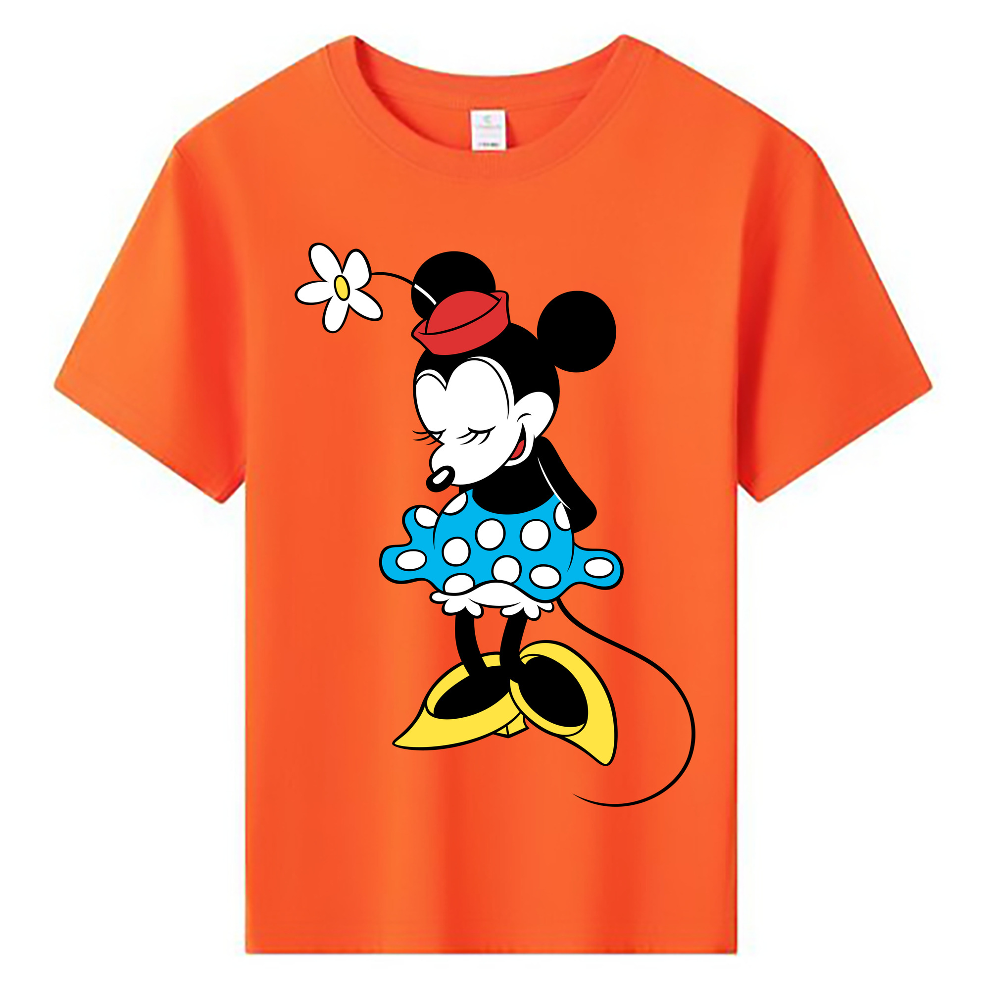 ミッキーマウス Mickey Mouse 綿100％キッズTシャツ（フロントプリント）