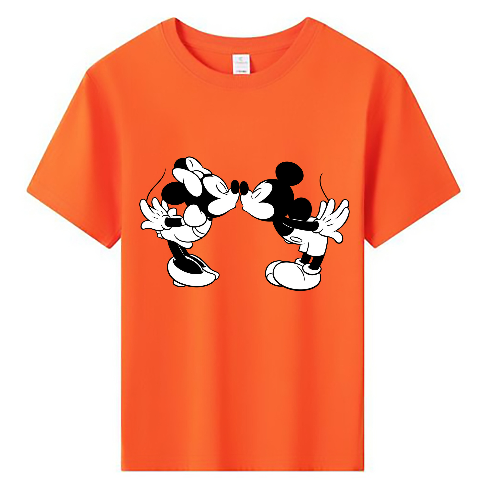 ミッキーマウス Mickey Mouse 綿100％キッズTシャツ（フロントプリント）