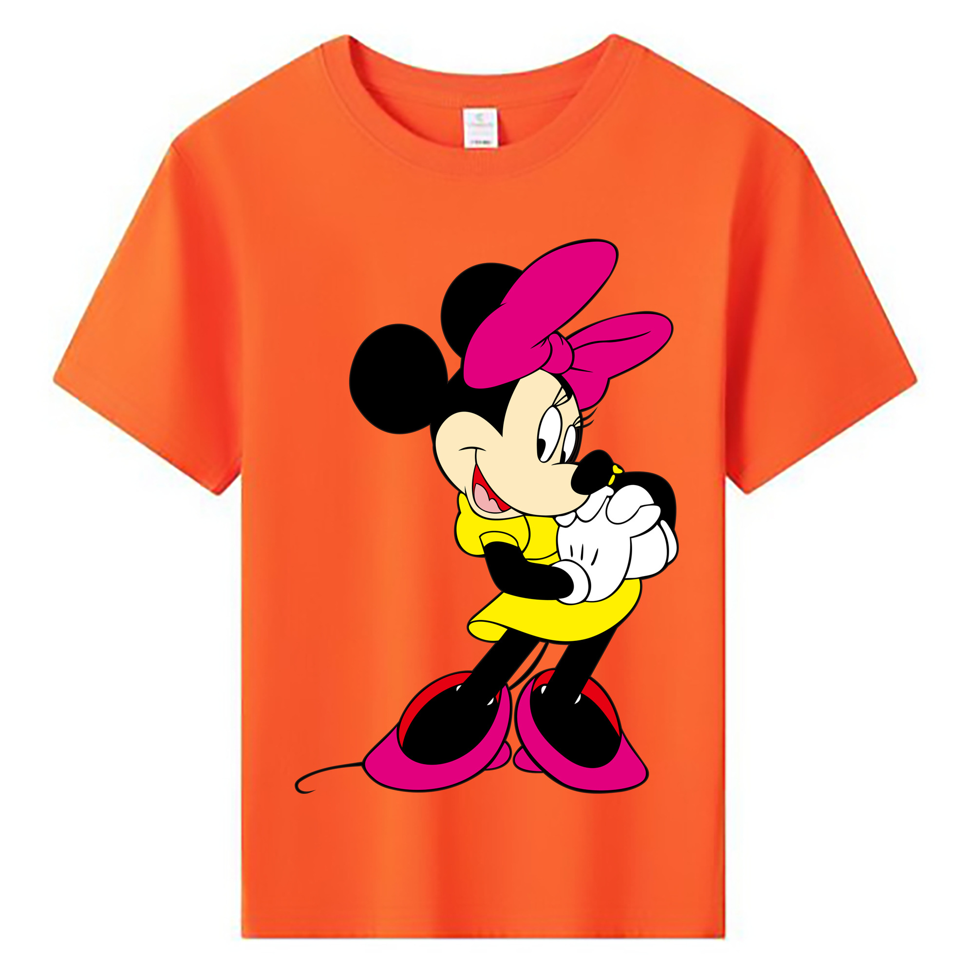 ミッキーマウス Mickey Mouse 綿100％キッズTシャツ（フロントプリント）