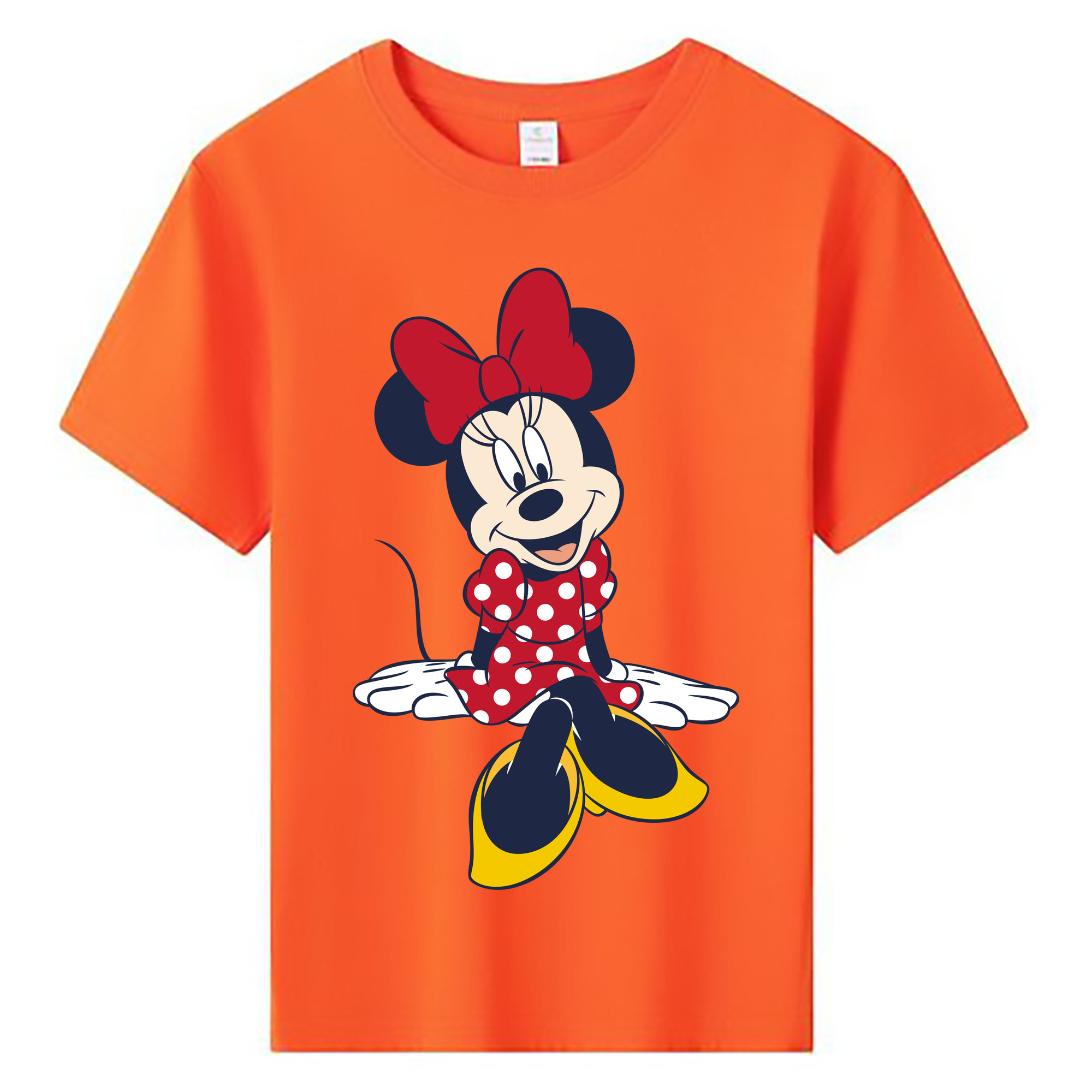 ミッキーマウス Mickey Mouse 綿100％キッズTシャツ（フロントプリント）