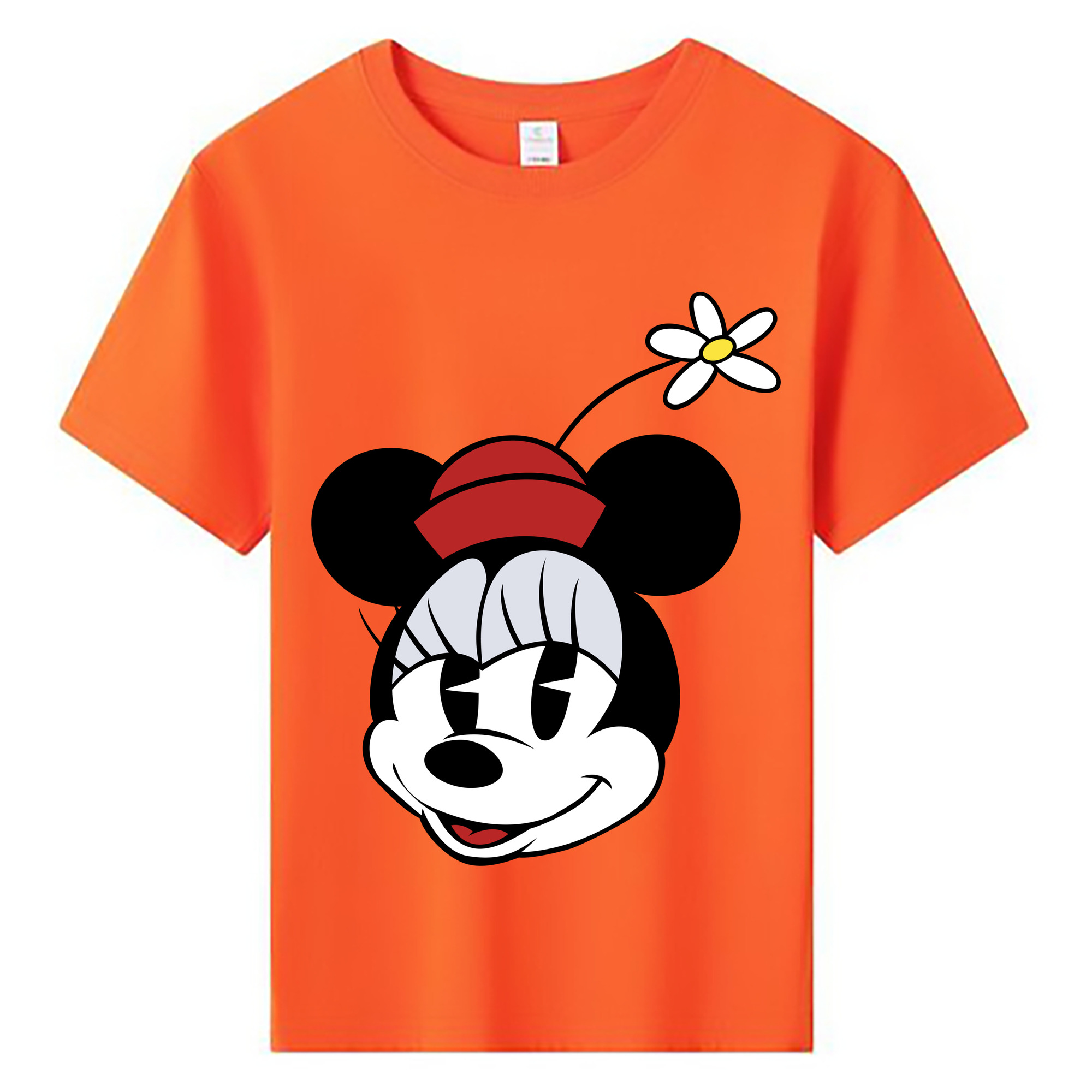 ミッキーマウス Mickey Mouse 綿100％キッズTシャツ（フロントプリント）
