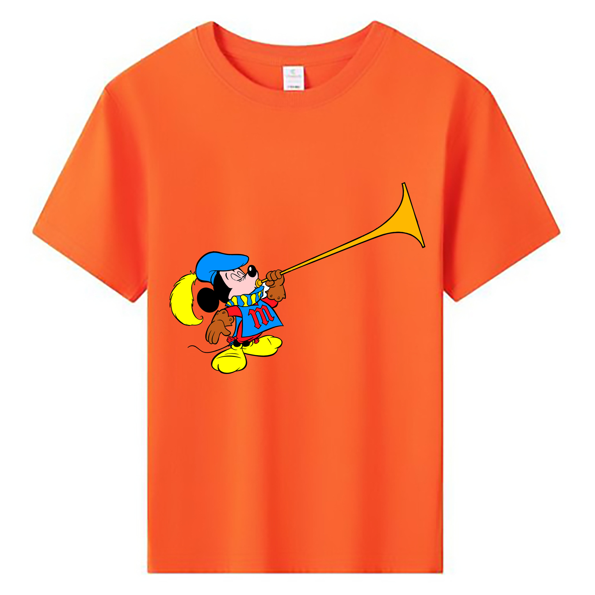 ミッキーマウス Mickey Mouse 綿100％キッズTシャツ（フロントプリント）