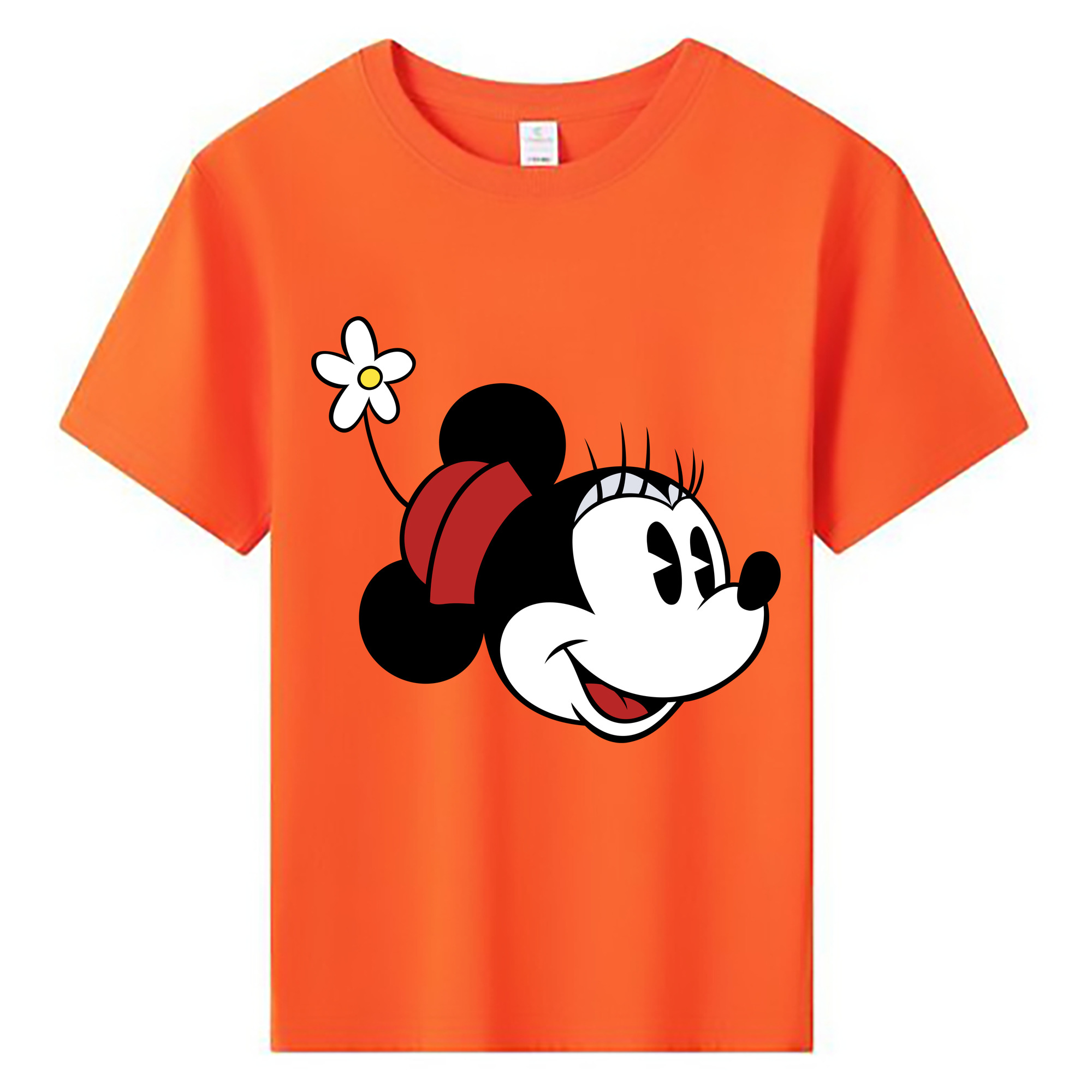 ミッキーマウス Mickey Mouse 綿100％キッズTシャツ（フロントプリント）