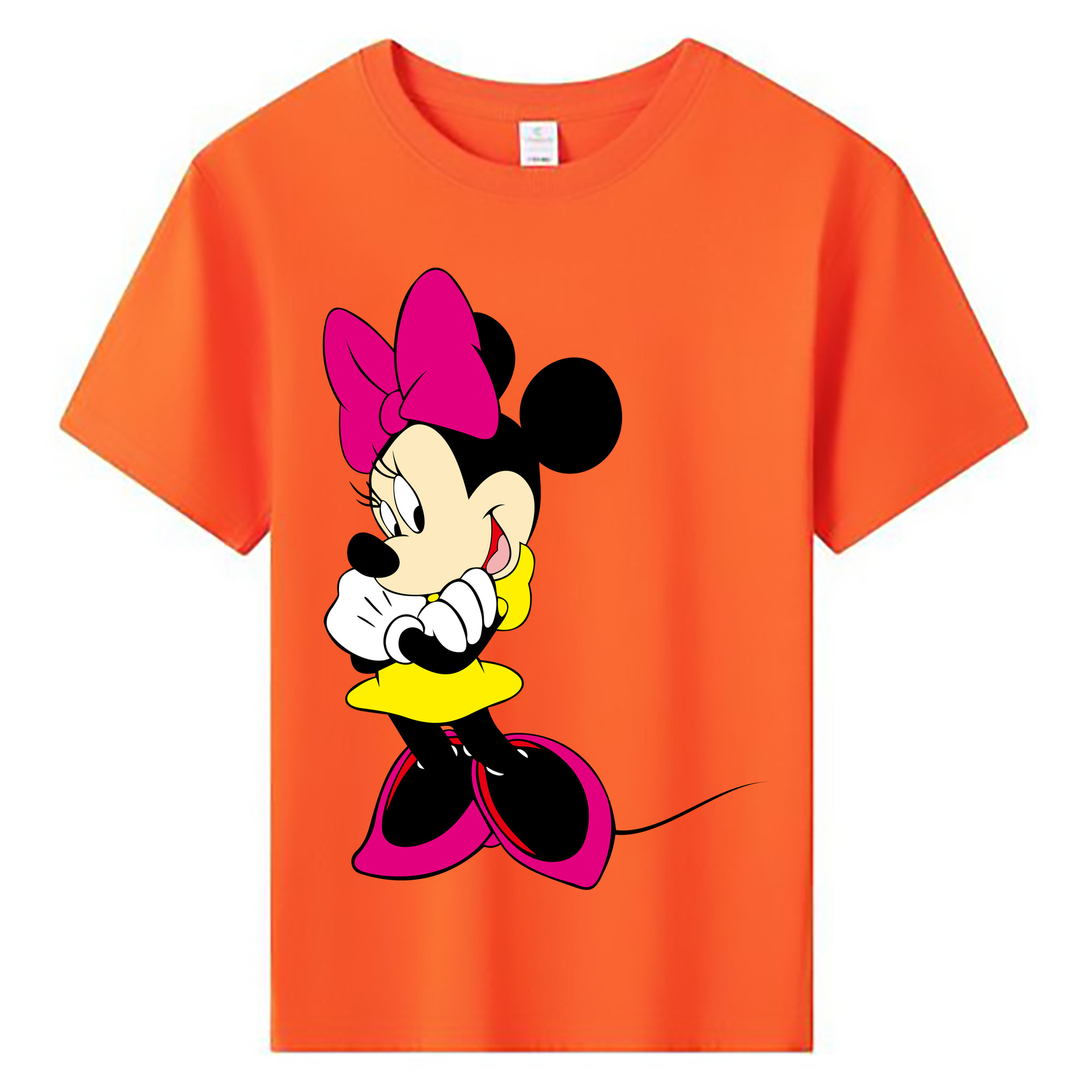 ミッキーマウス Mickey Mouse 綿100％キッズTシャツ（フロントプリント）