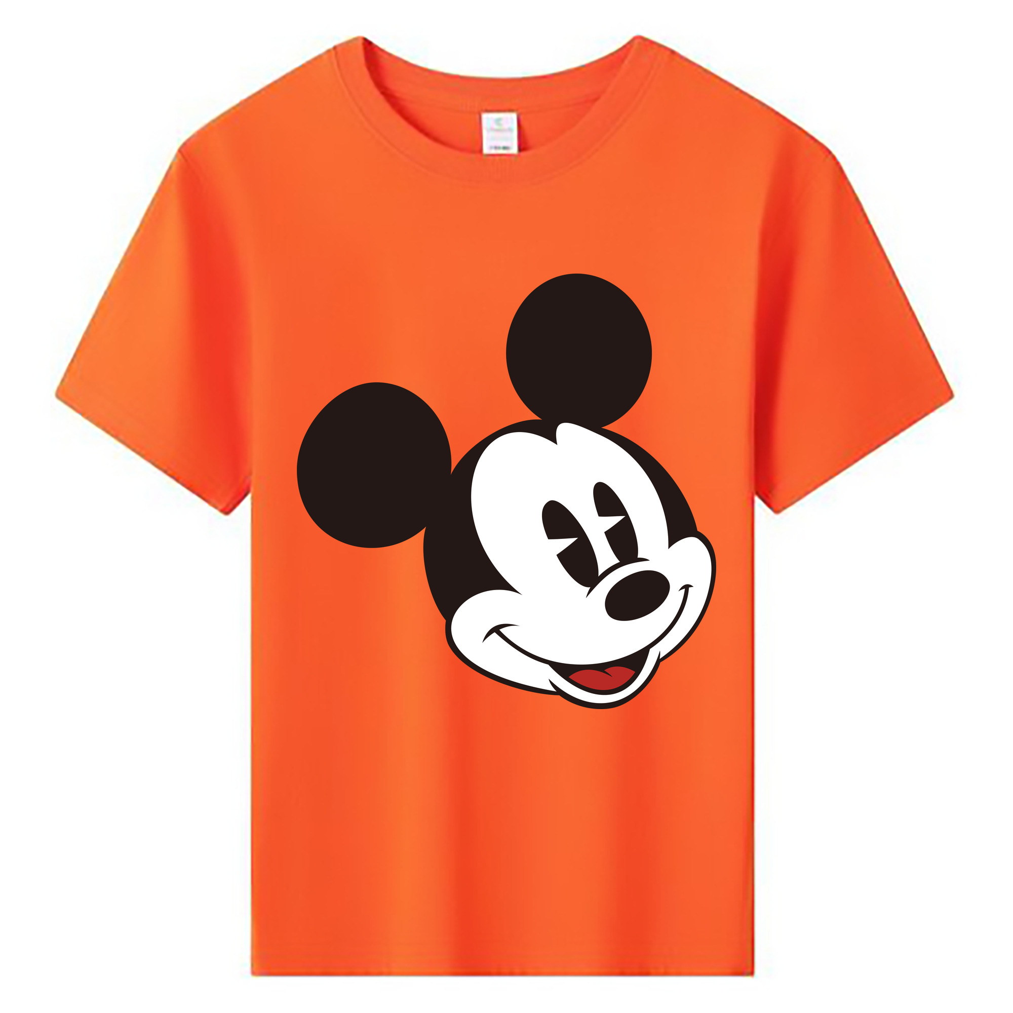 ミッキーマウス Mickey Mouse 綿100％キッズTシャツ（フロントプリント）