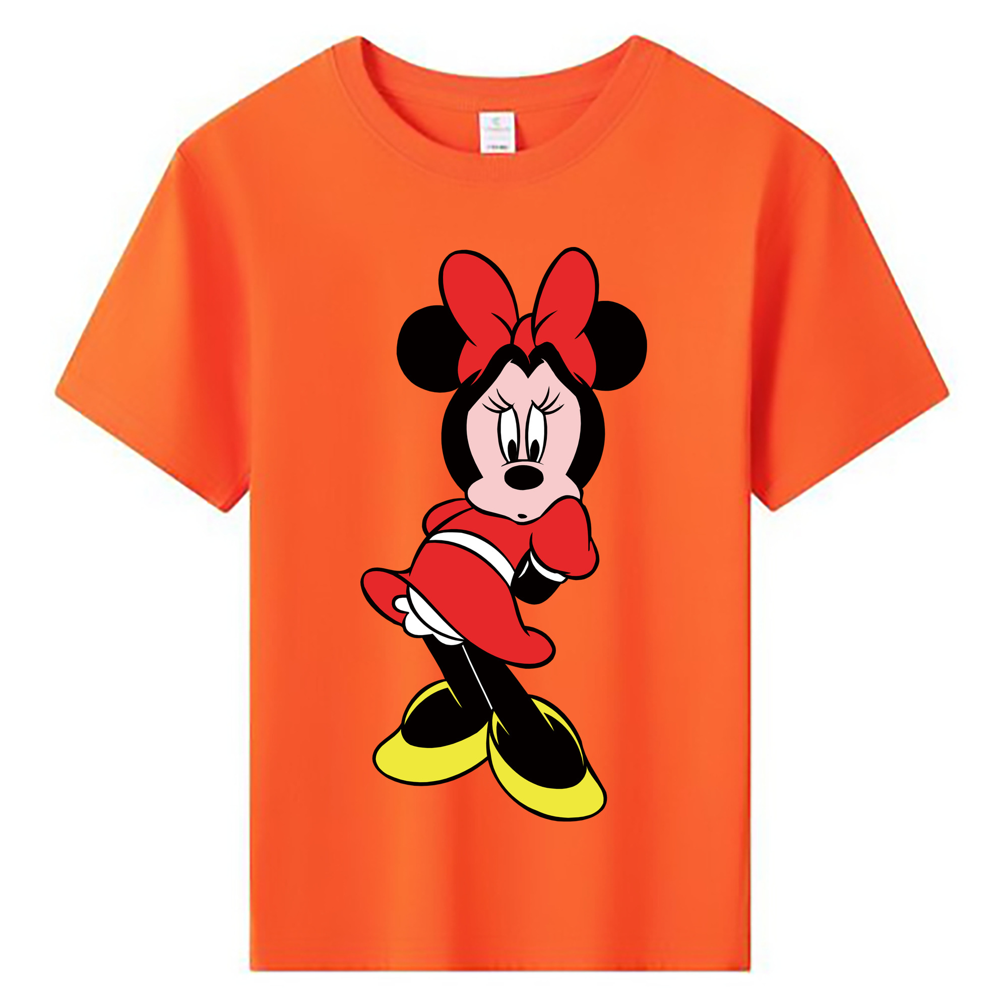ミッキーマウス Mickey Mouse 綿100％キッズTシャツ（フロントプリント）